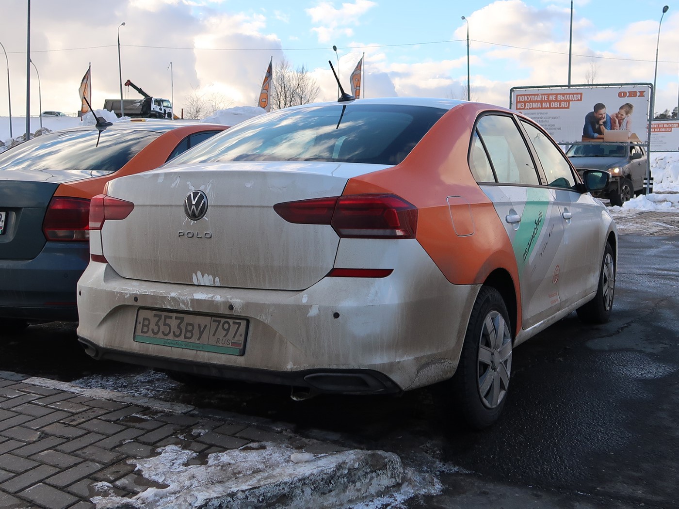 Москва, Volkswagen Polo № В 353 ВУ 797