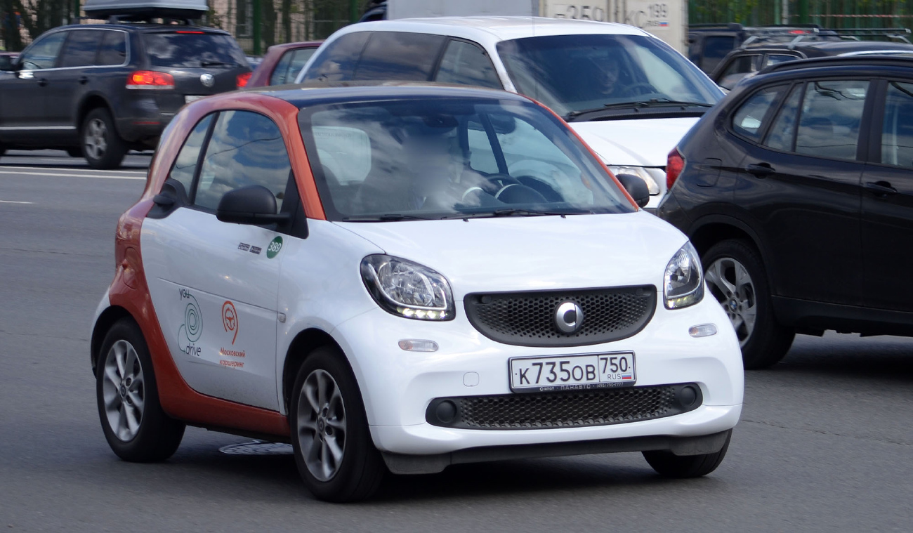 Москва, Smart ForTwo № К 735 ОВ 750