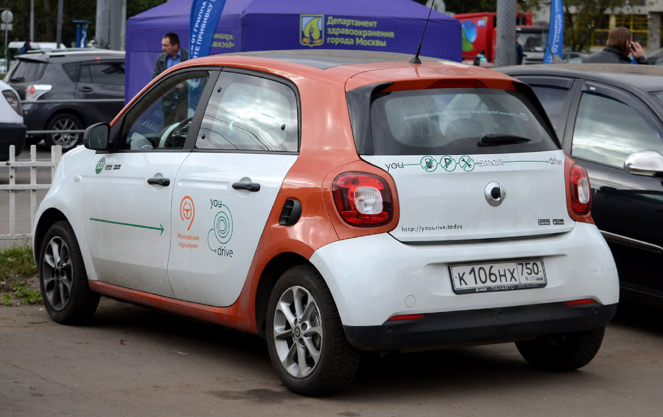 Москва, Smart ForFour № К 106 НХ 750