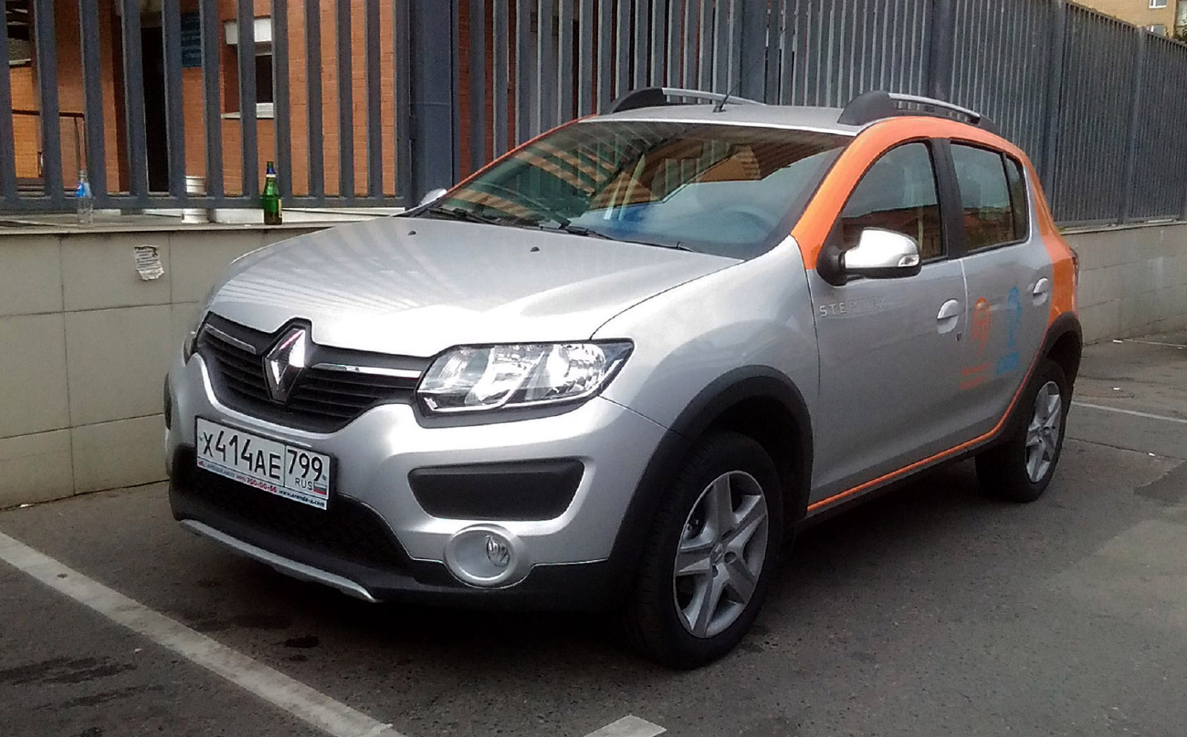 Москва, Renault Sandero № Х 414 АЕ 799