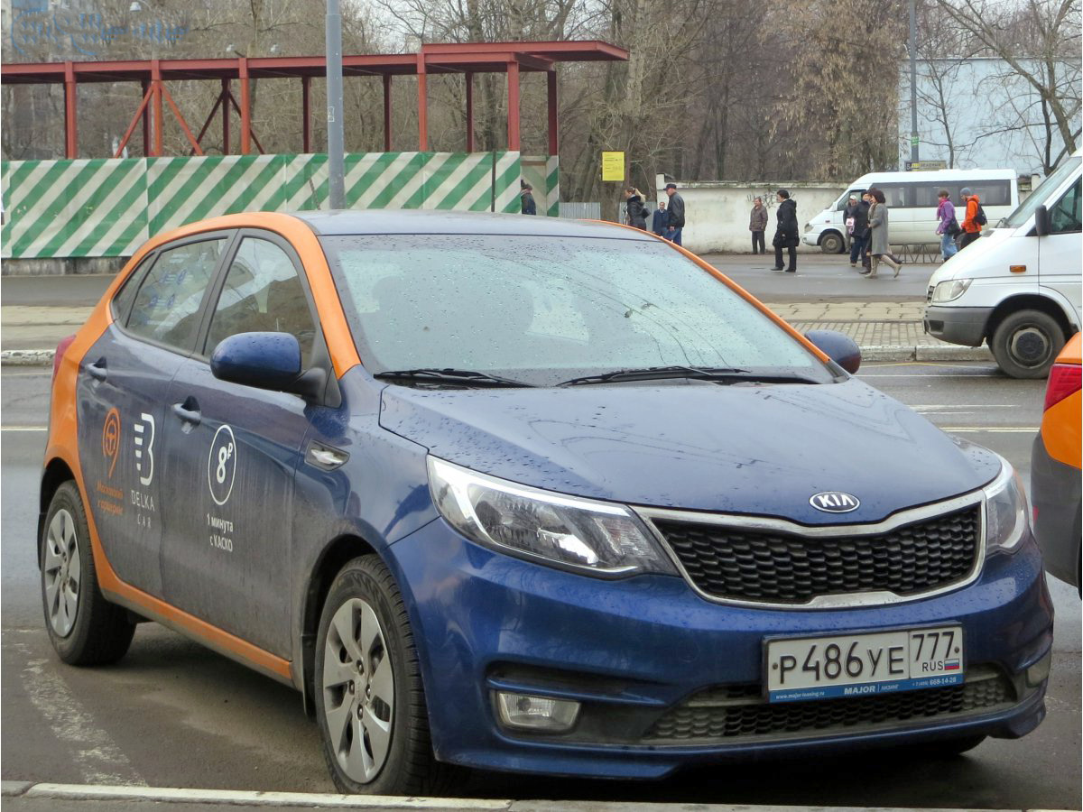 Москва, KIA Rio № Р 486 УЕ 777