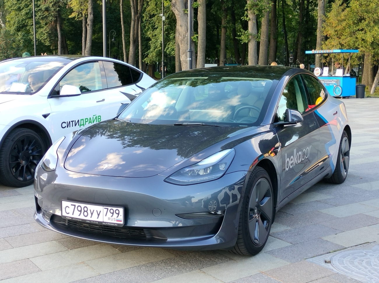 Москва, Tesla Model 3 № С 798 УУ 799; Москва — День каршеринга 25.08.2023