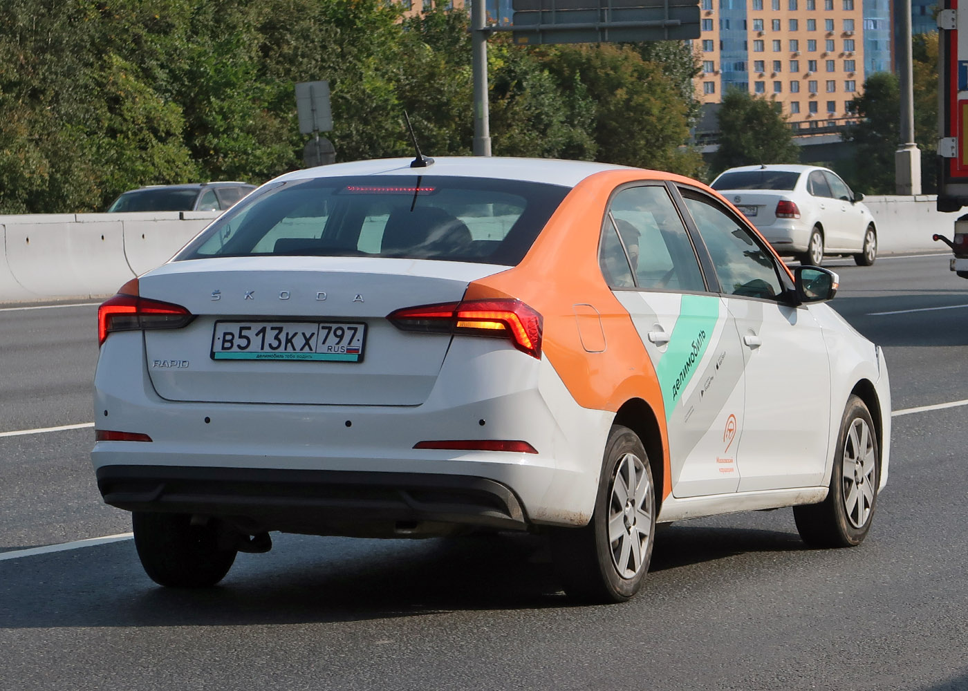Москва, Škoda Rapid № В 513 КХ 797