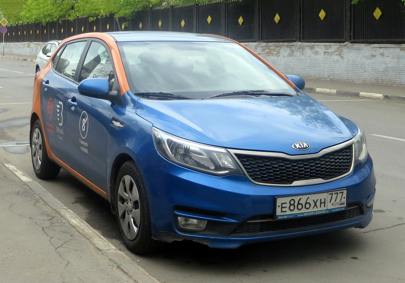 Москва, KIA Rio № Е 866 ХН 777
