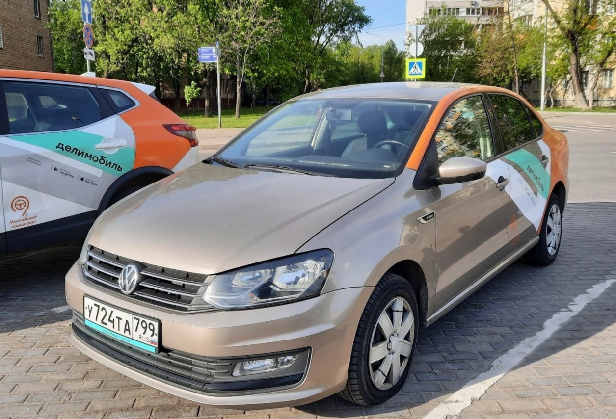 Москва, Volkswagen Polo № У 724 ТА 799