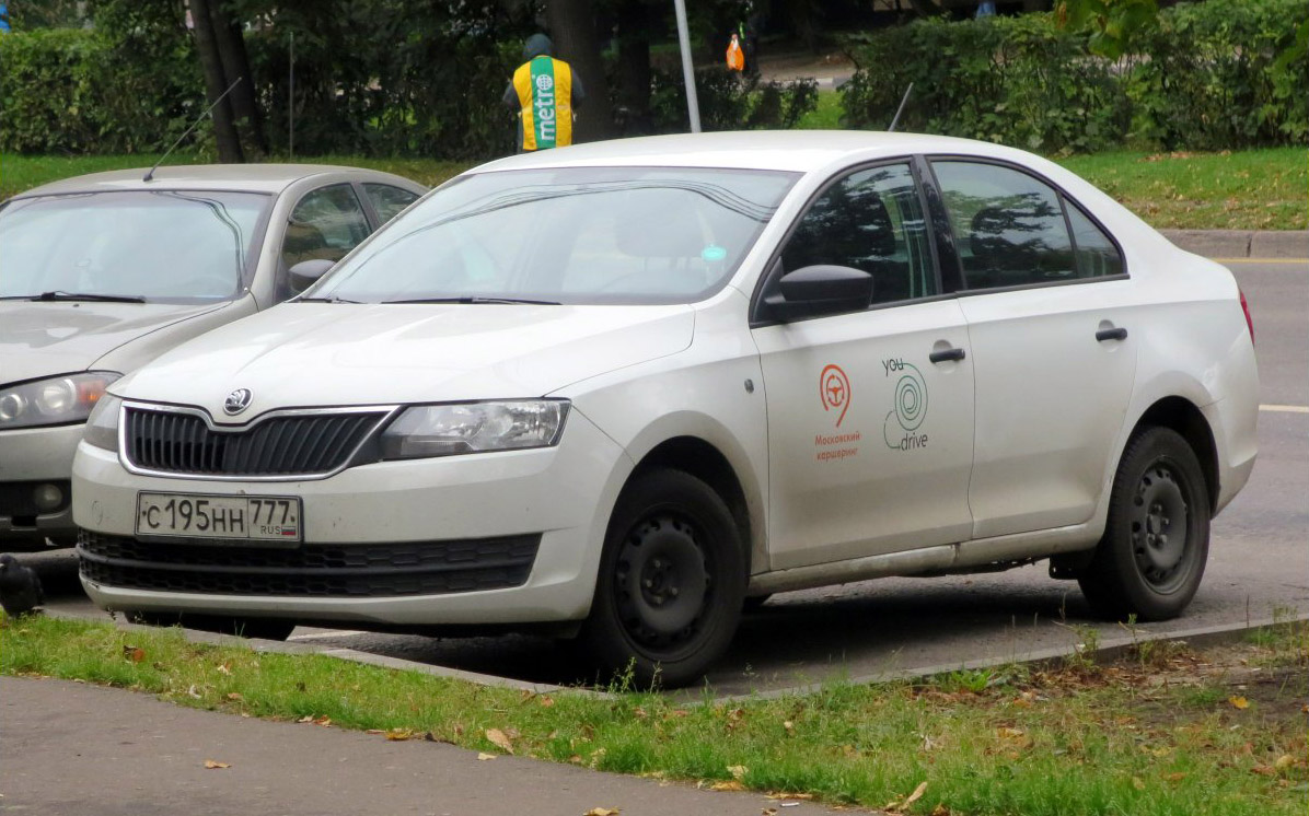 Москва, Škoda Rapid № С 195 НН 777