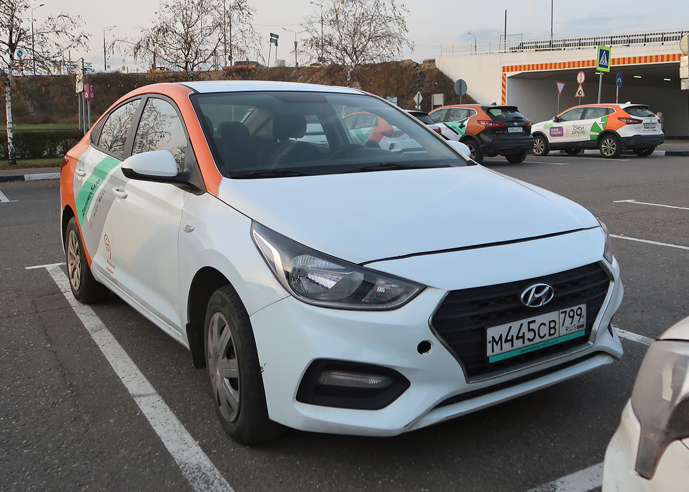 Москва, Hyundai Solaris № М 445 СВ 799