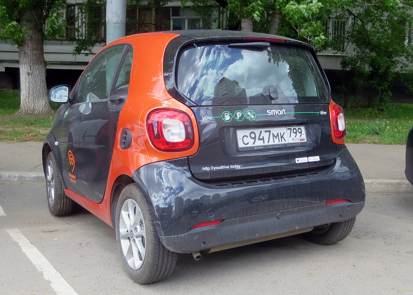 Москва, Smart ForTwo № С 947 МК 799