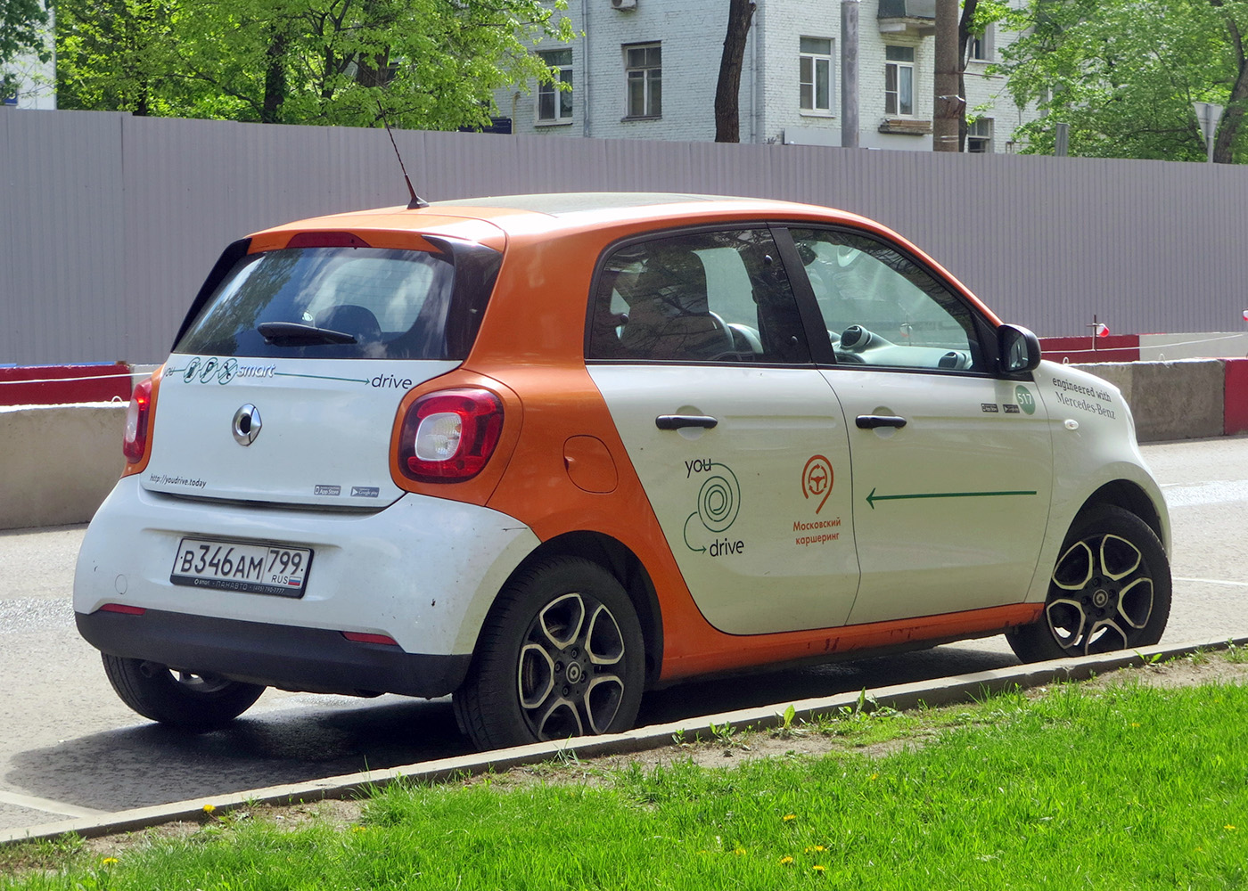 Москва, Smart ForFour № В 346 АМ 799