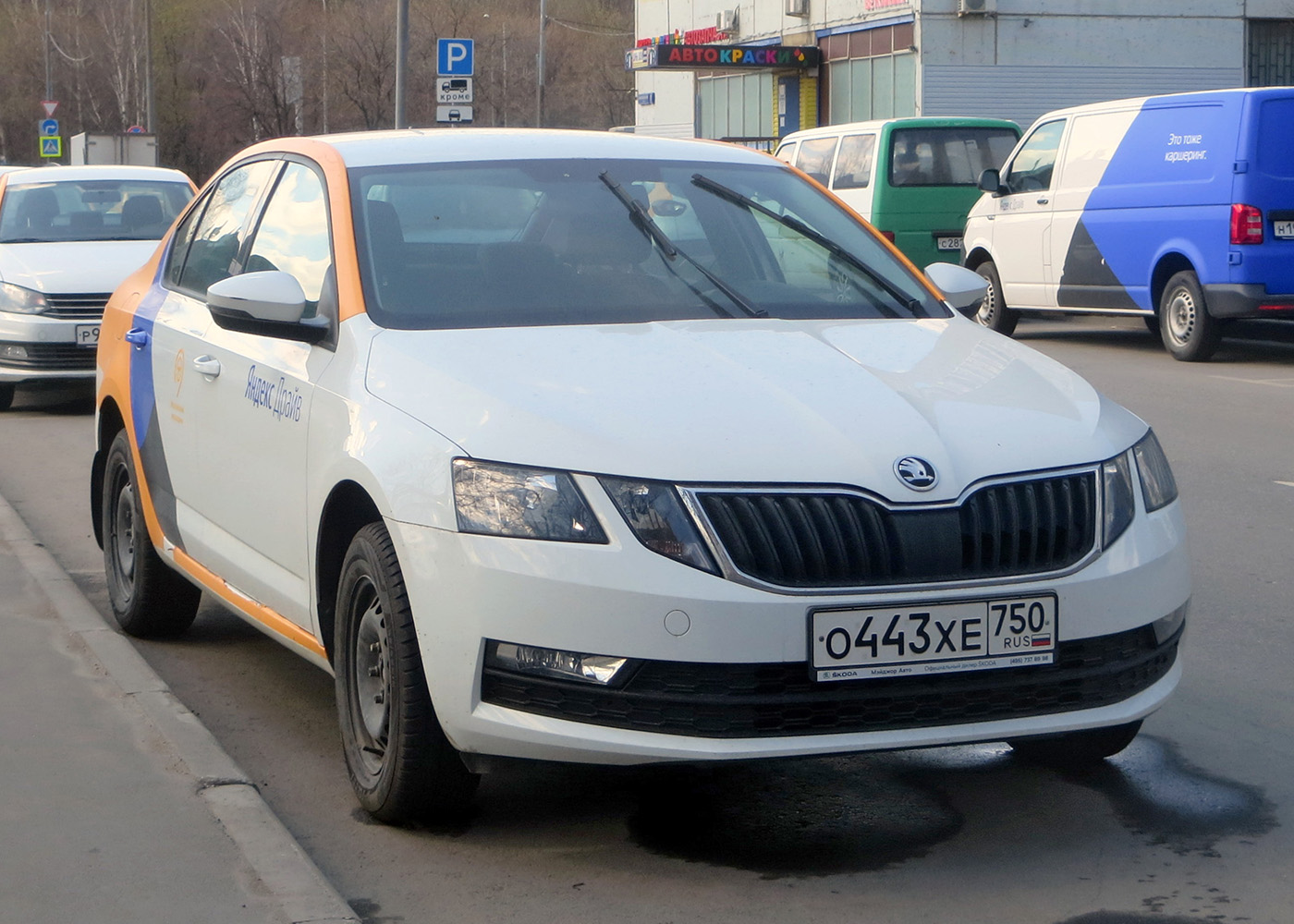 Москва, Škoda Octavia № О 443 ХЕ 750