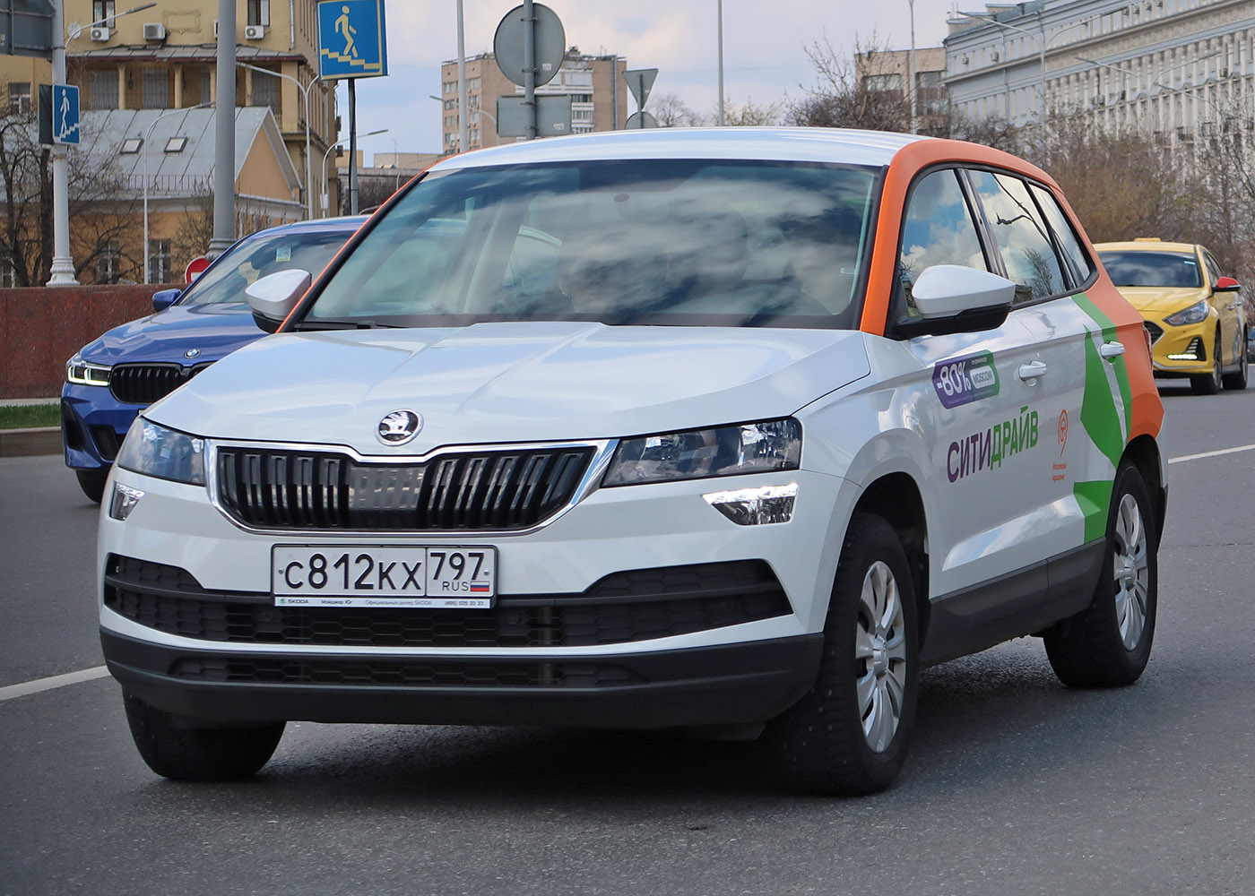 Москва, Škoda Karoq № С 812 КХ 797