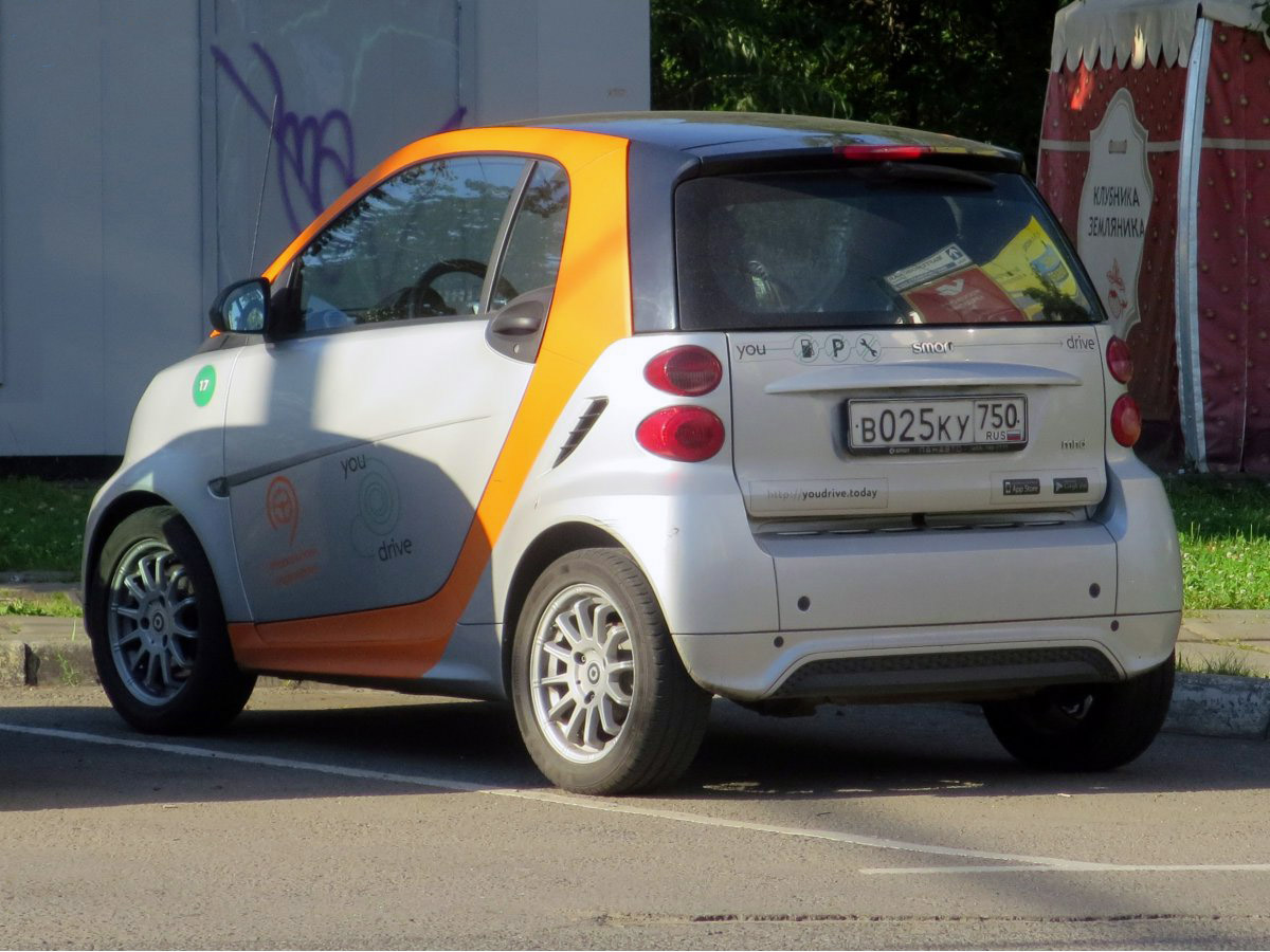 Москва, Smart ForTwo № В 025 КУ 750