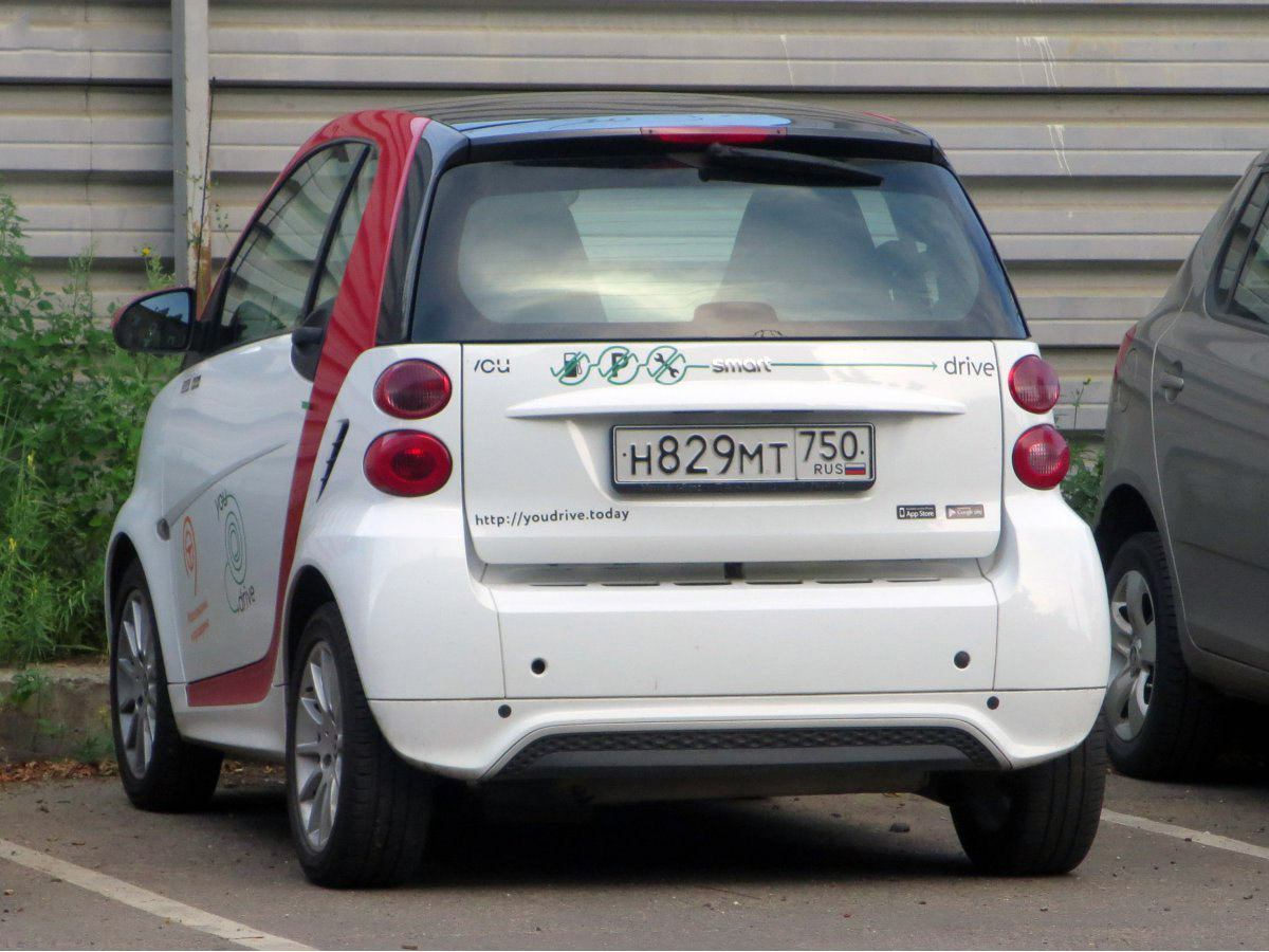 Москва, Smart ForTwo № Н 829 МТ 750
