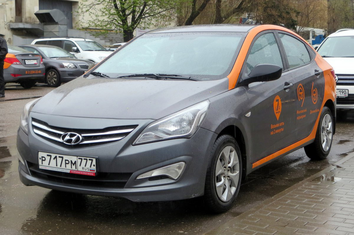 Москва, Hyundai Solaris № Р 717 РМ 777