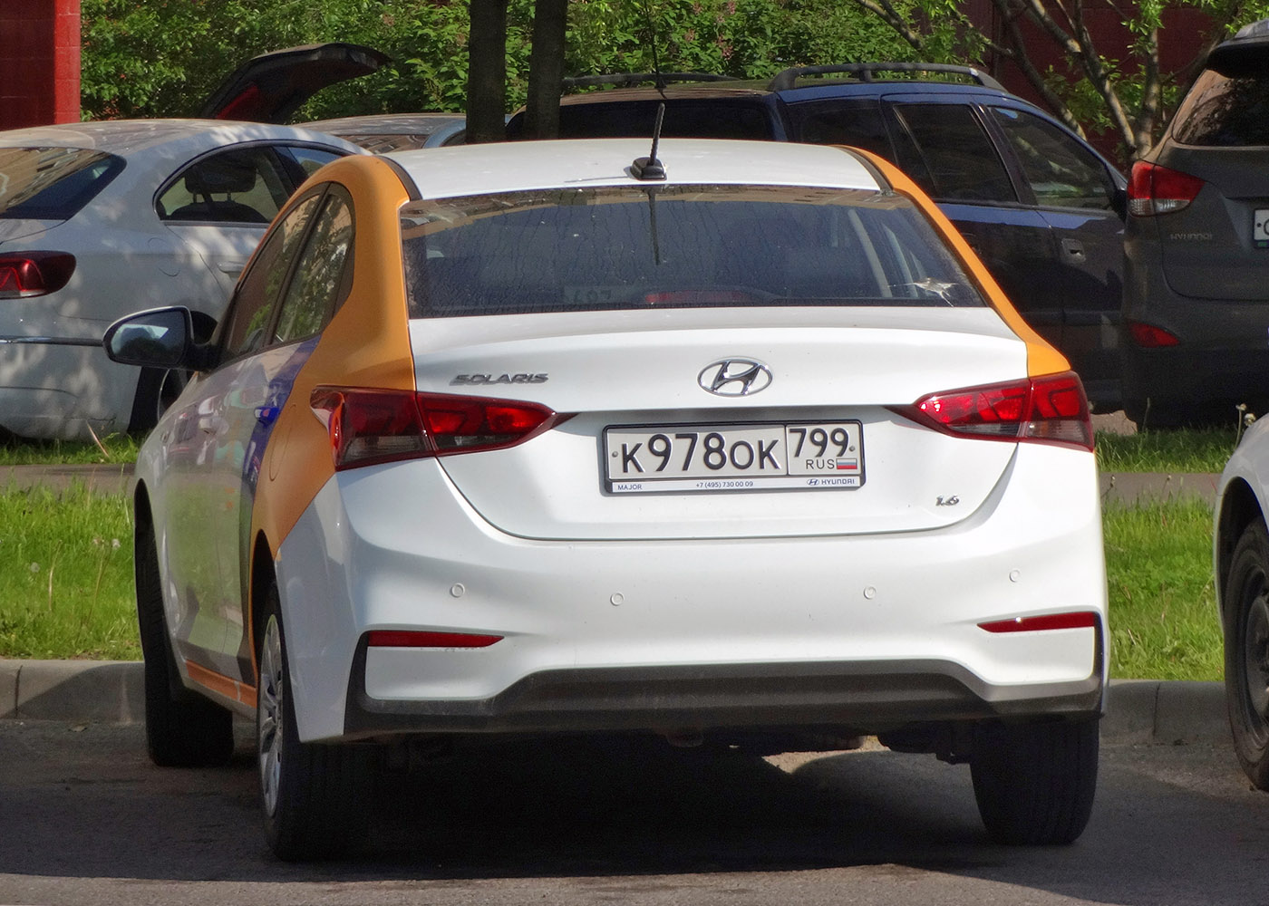 Москва, Hyundai Solaris № К 978 ОК 799