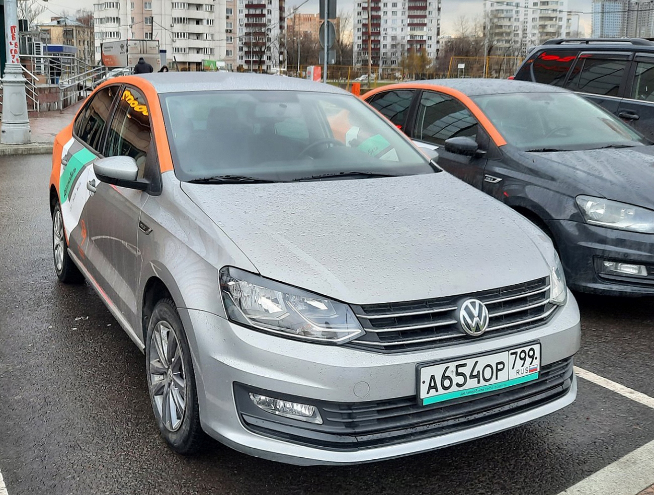 Москва, Volkswagen Polo № А 654 ОР 799
