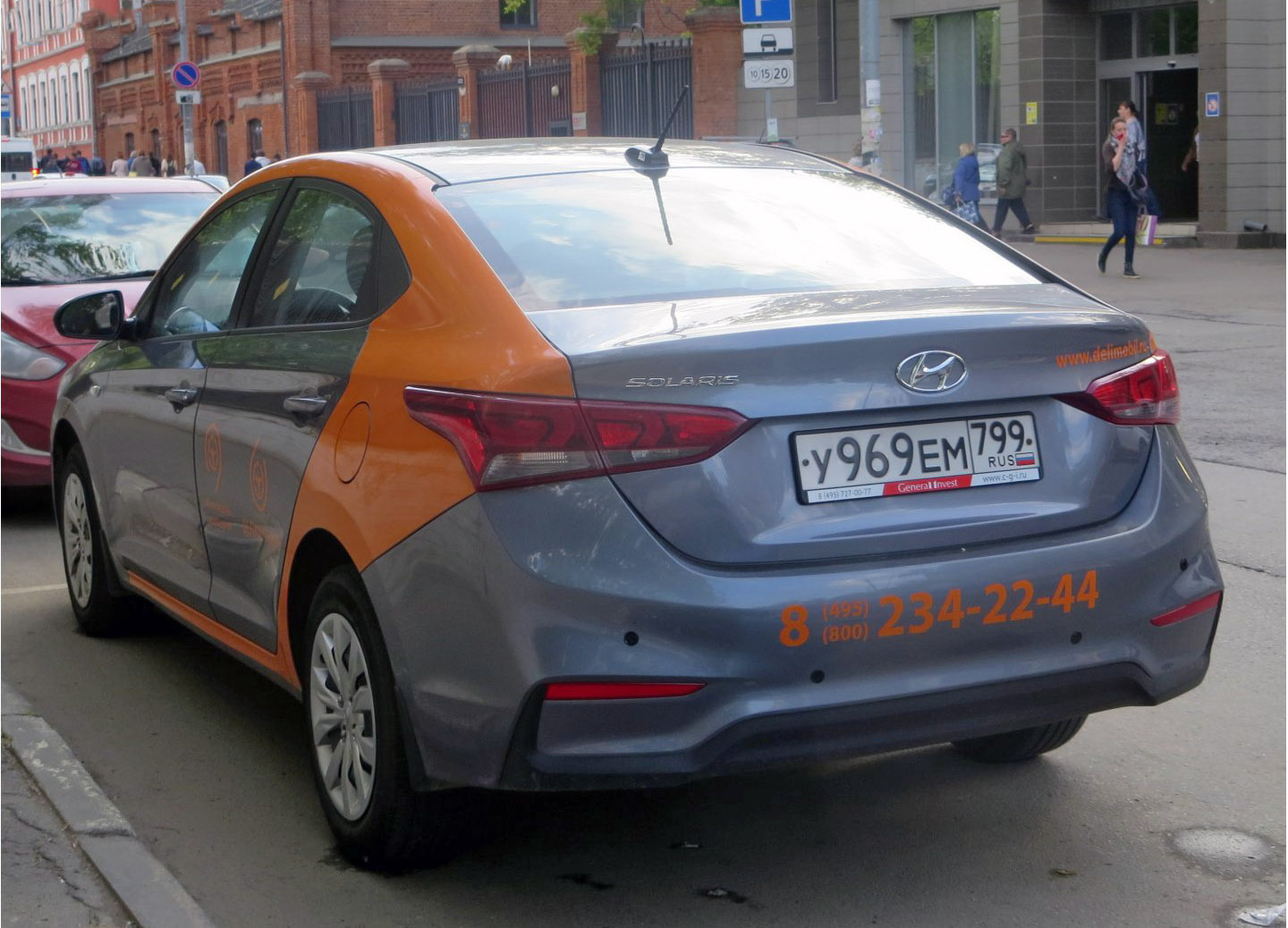 Москва, Hyundai Solaris № У 969 ЕМ 799