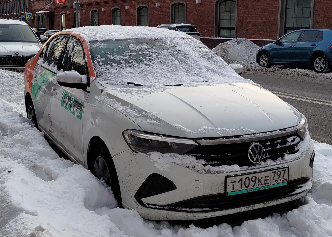 Москва, Volkswagen Polo № Т 109 КЕ 797