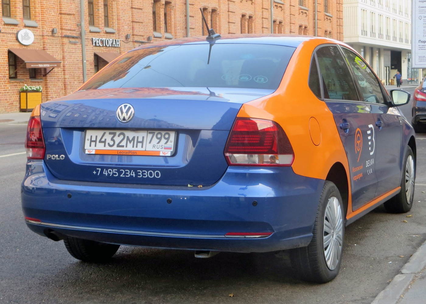 Москва, Volkswagen Polo № Н 432 МН 799
