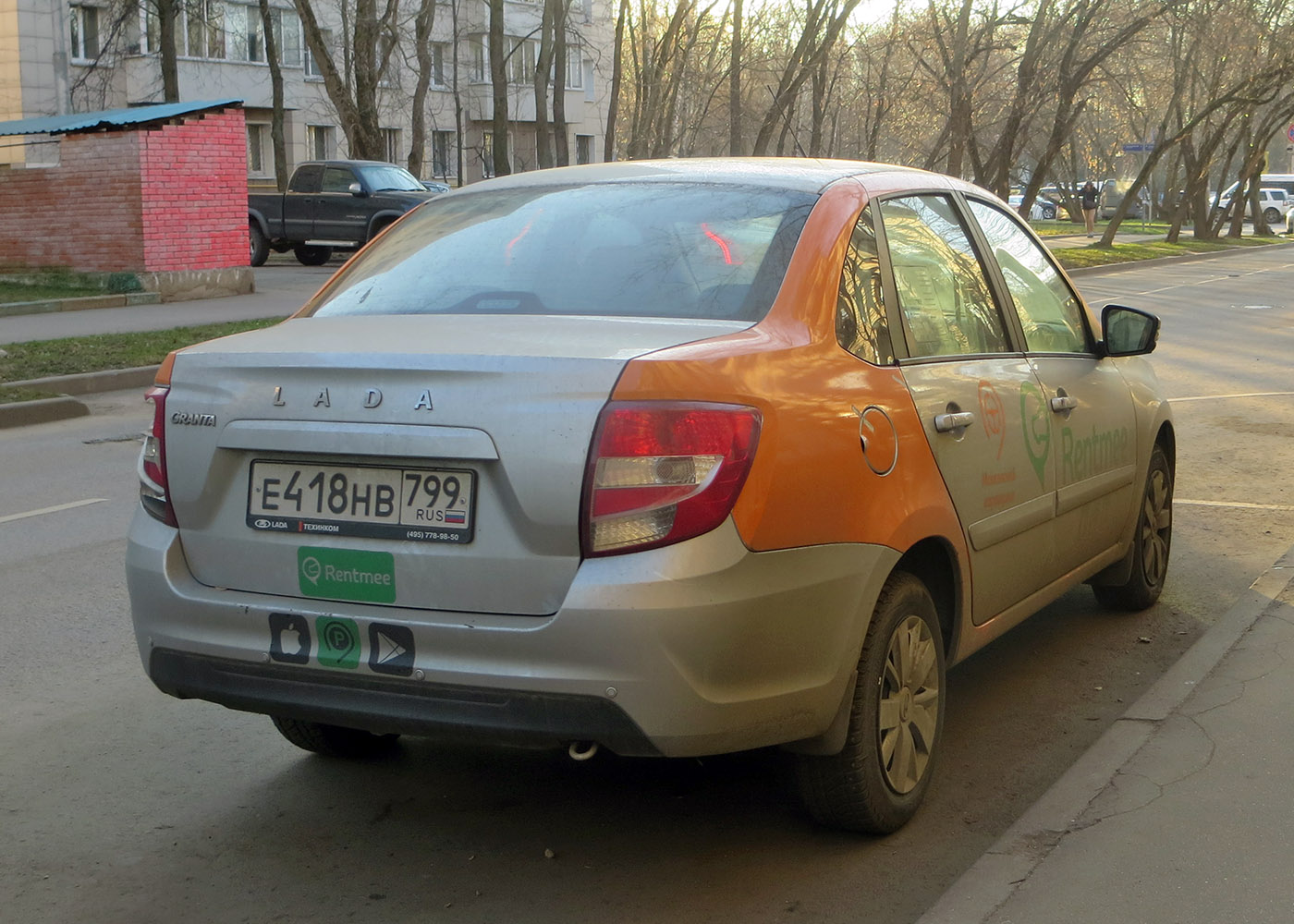 Москва, Lada Granta № Е 418 НВ 799