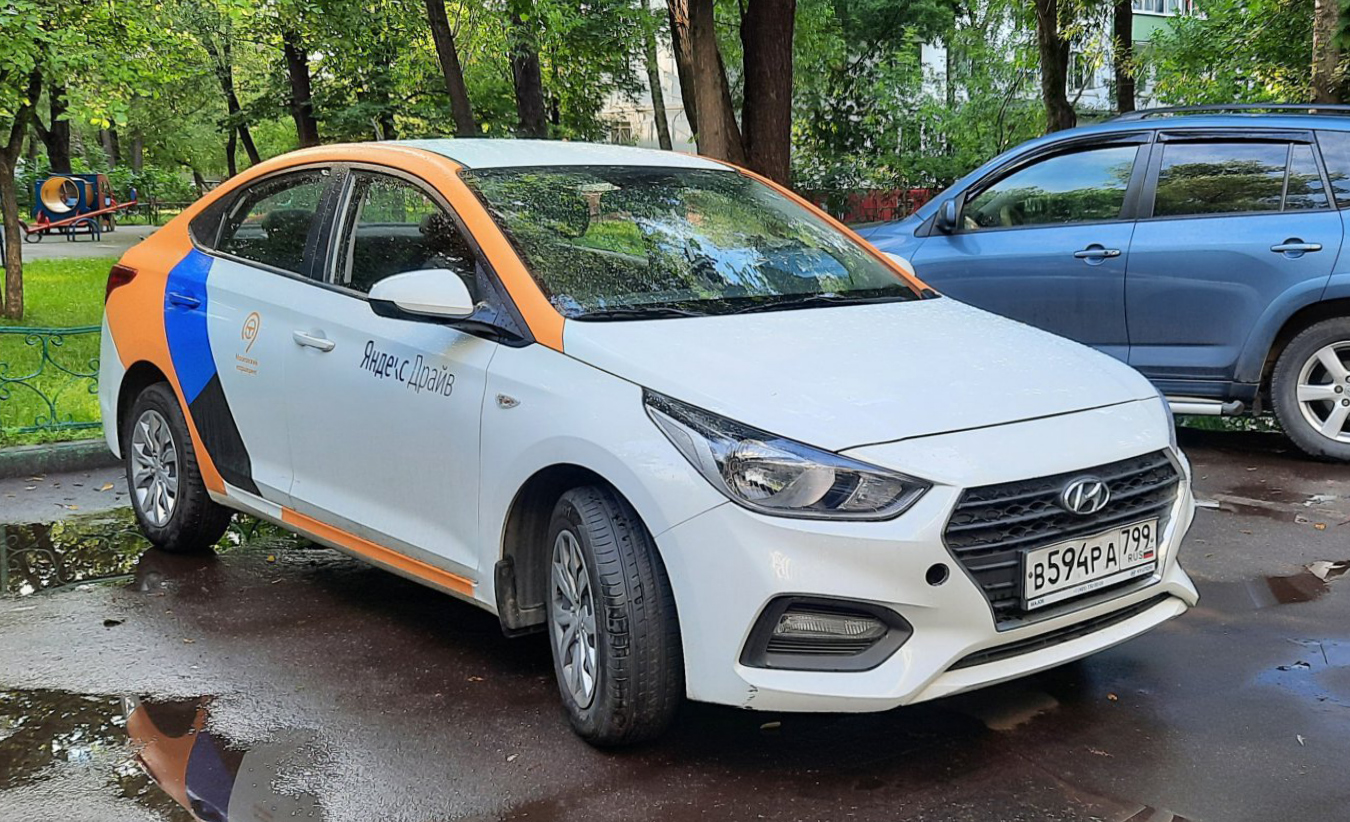 Москва, Hyundai Solaris № В 594 РА 799