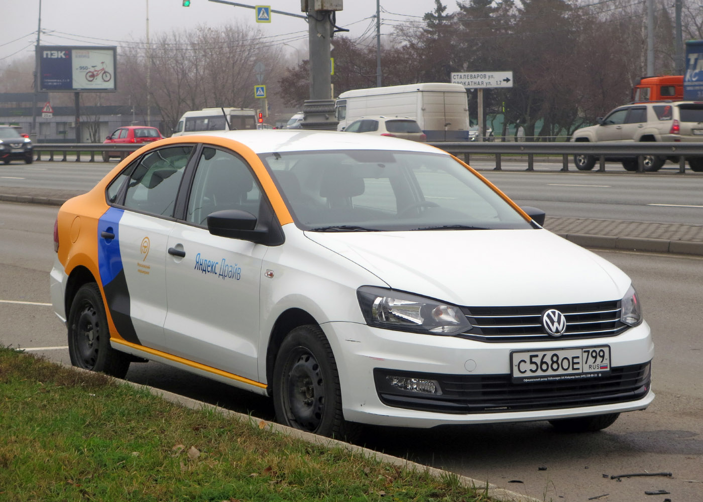 Москва, Volkswagen Polo № С 568 ОЕ 799