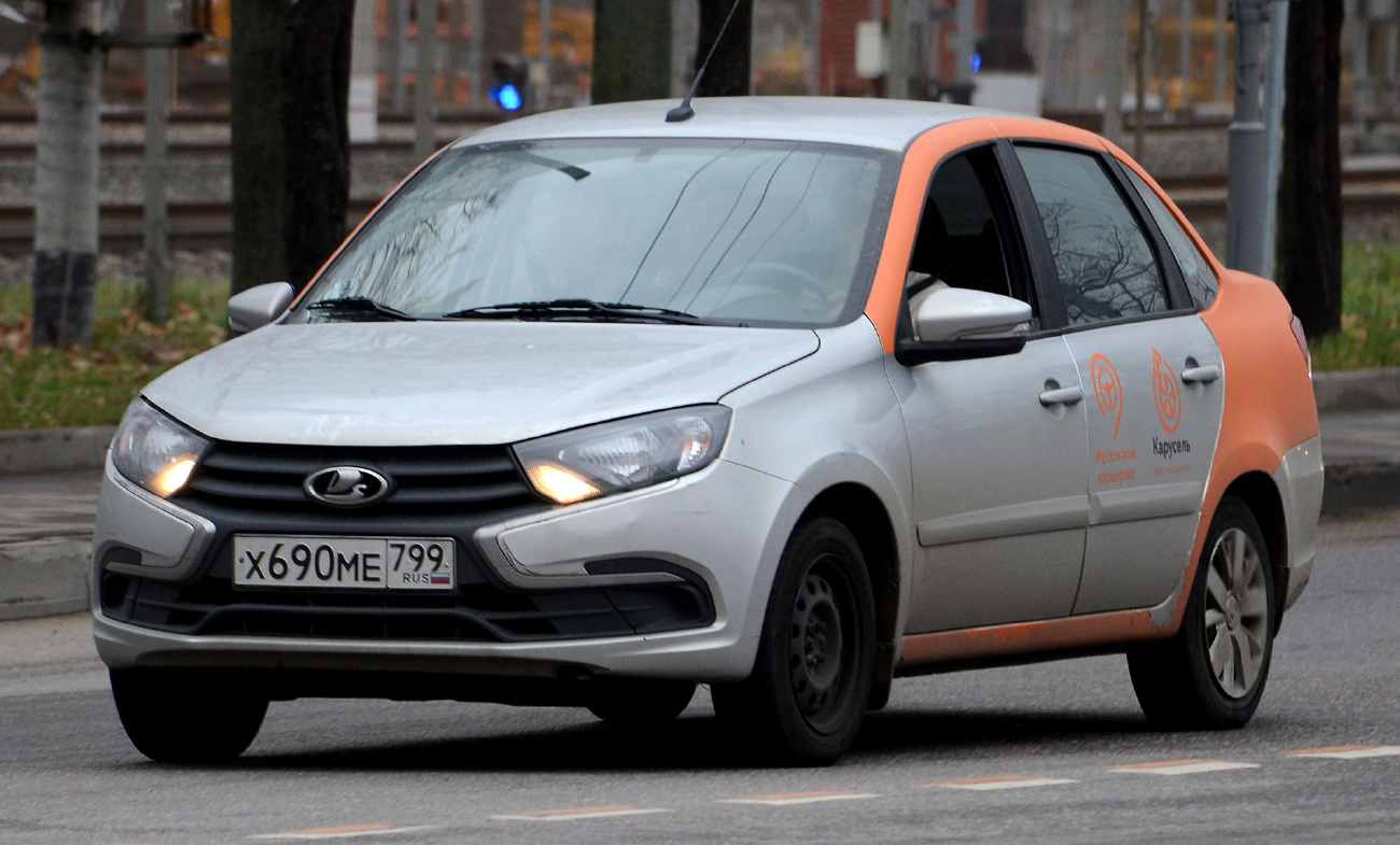 Москва, Lada Granta № Х 690 МЕ 799