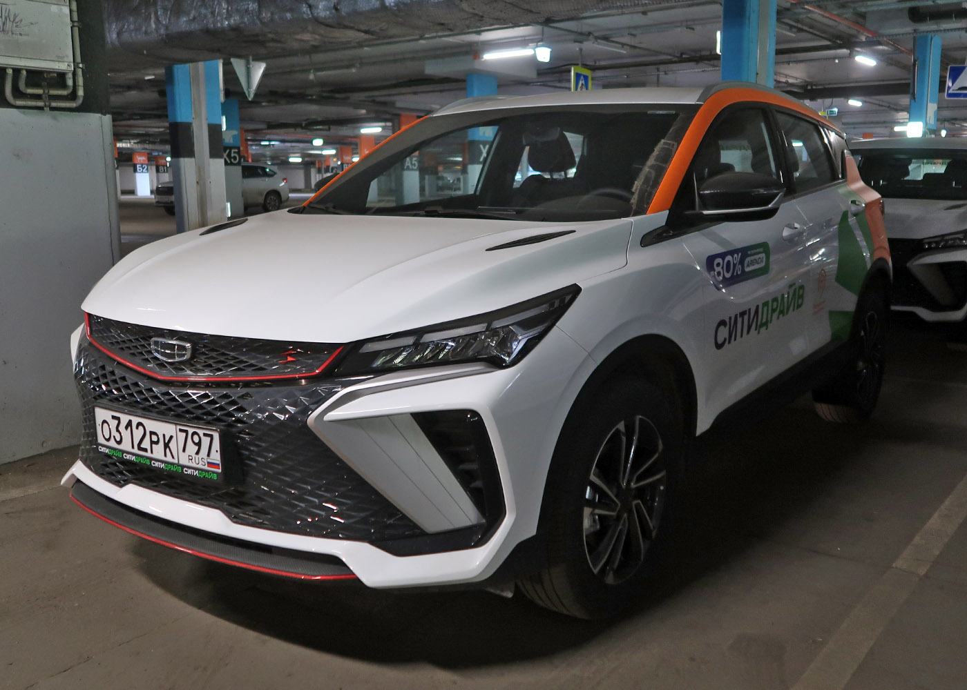 Москва, Geely Coolray № О 312 РК 797