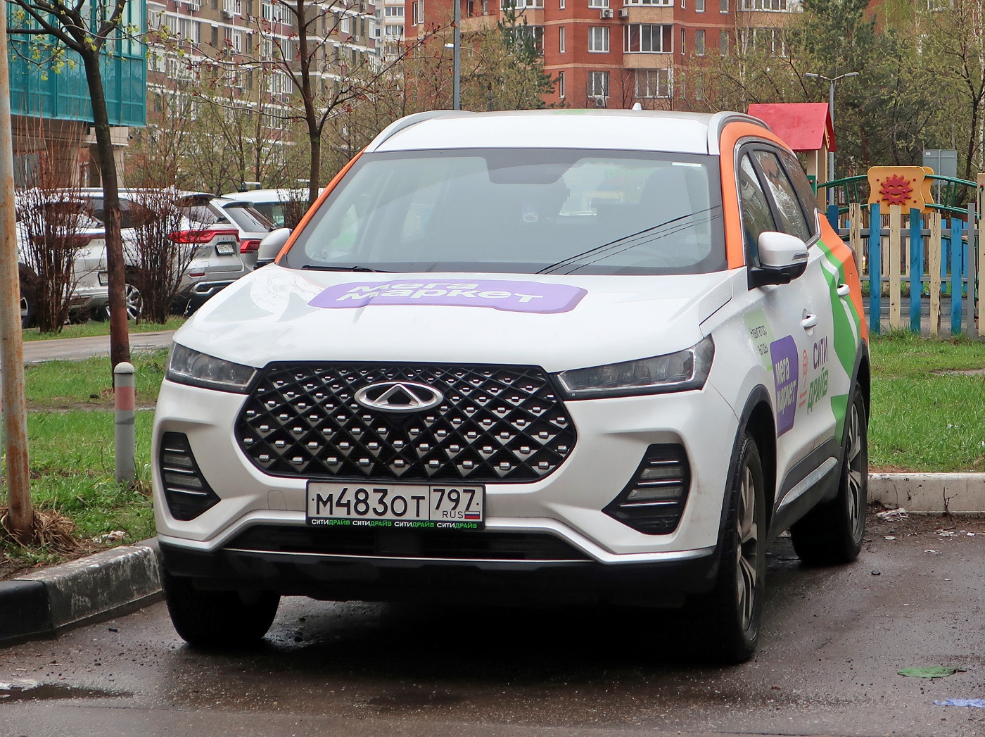 Москва, Chery Tiggo 7 № М 483 ОТ 797