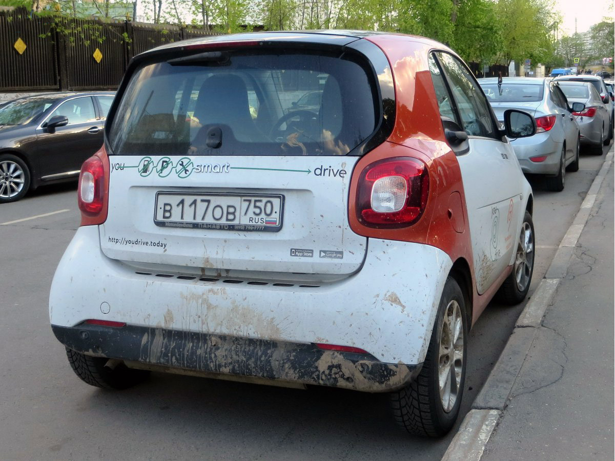 Москва, Smart ForTwo № В 117 ОВ 750