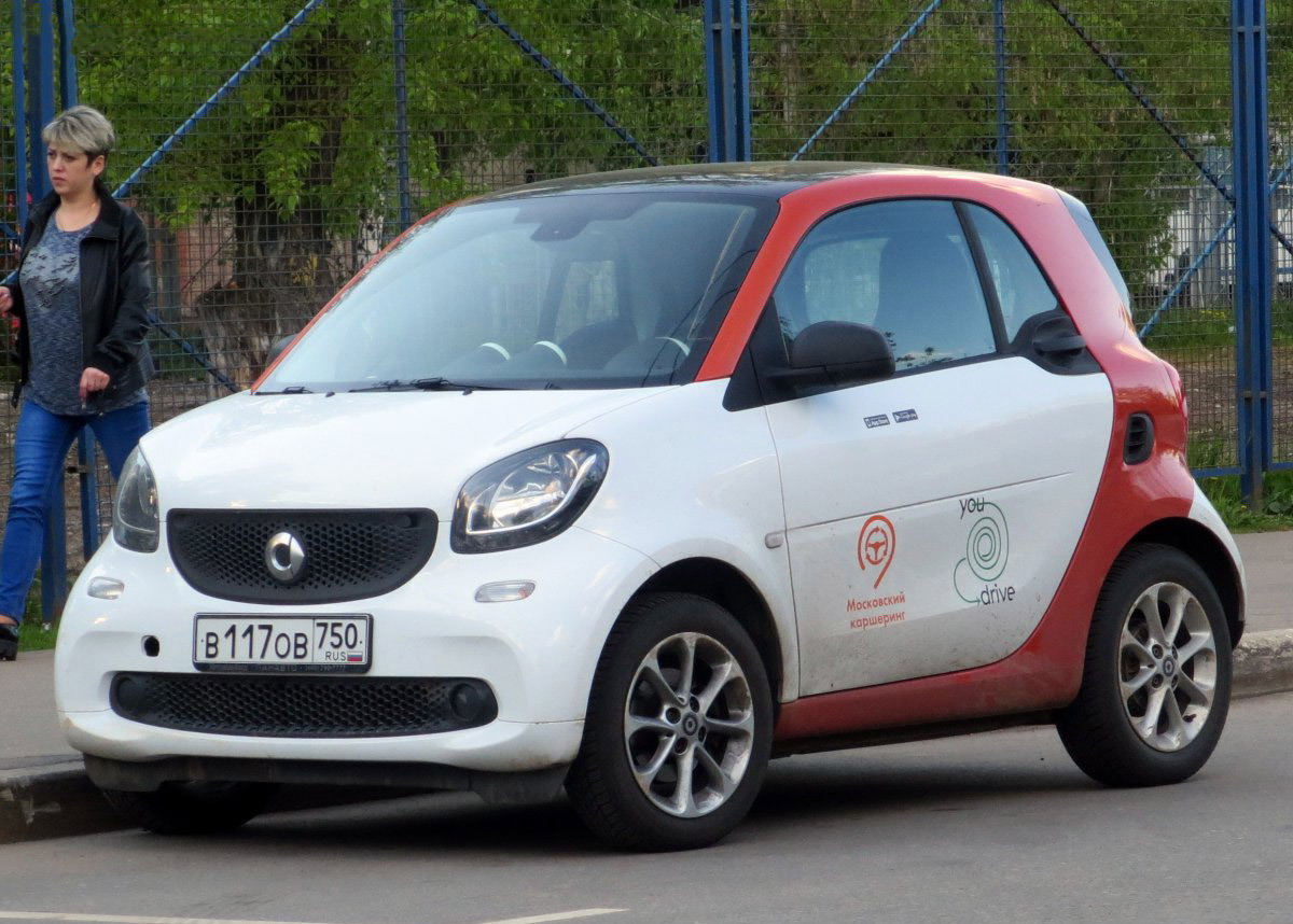 Москва, Smart ForTwo № В 117 ОВ 750