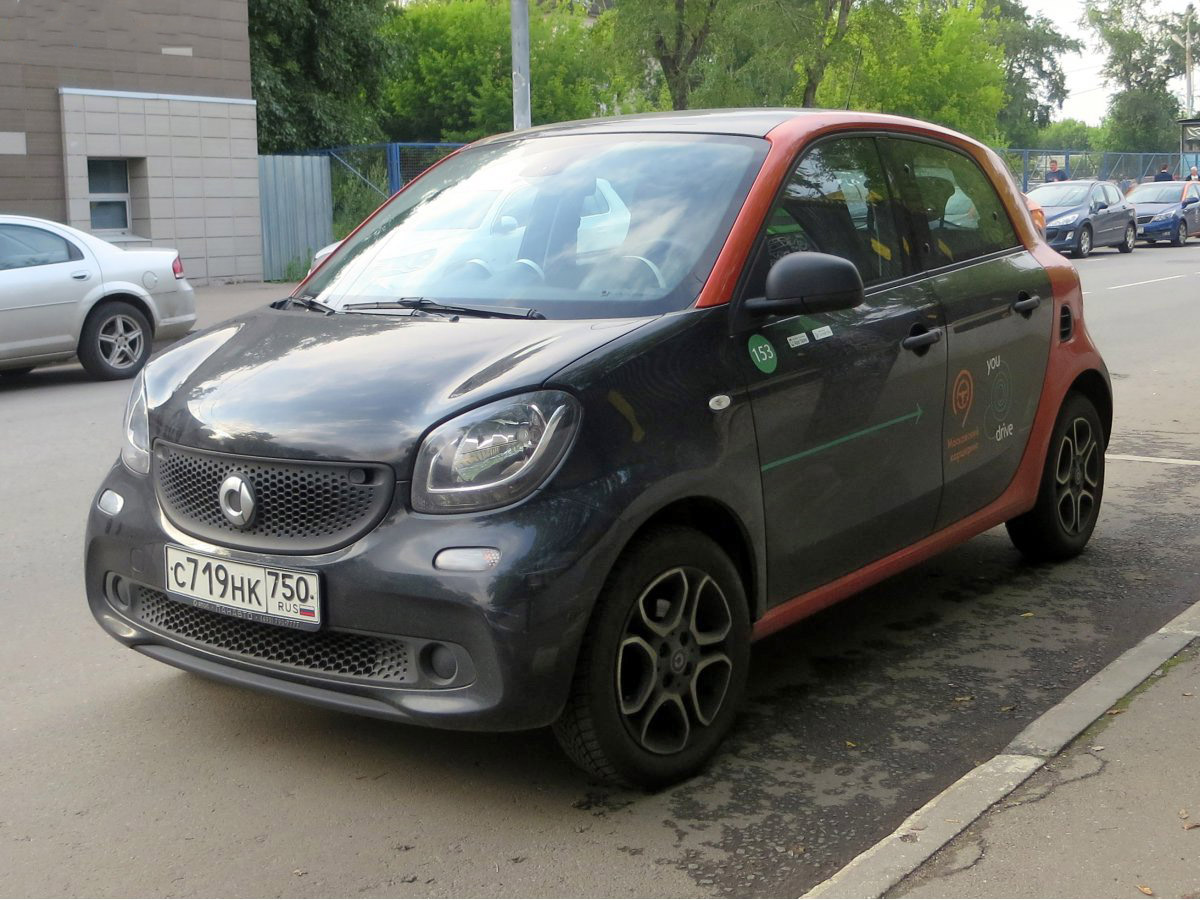 Москва, Smart ForFour № С 719 НК 750