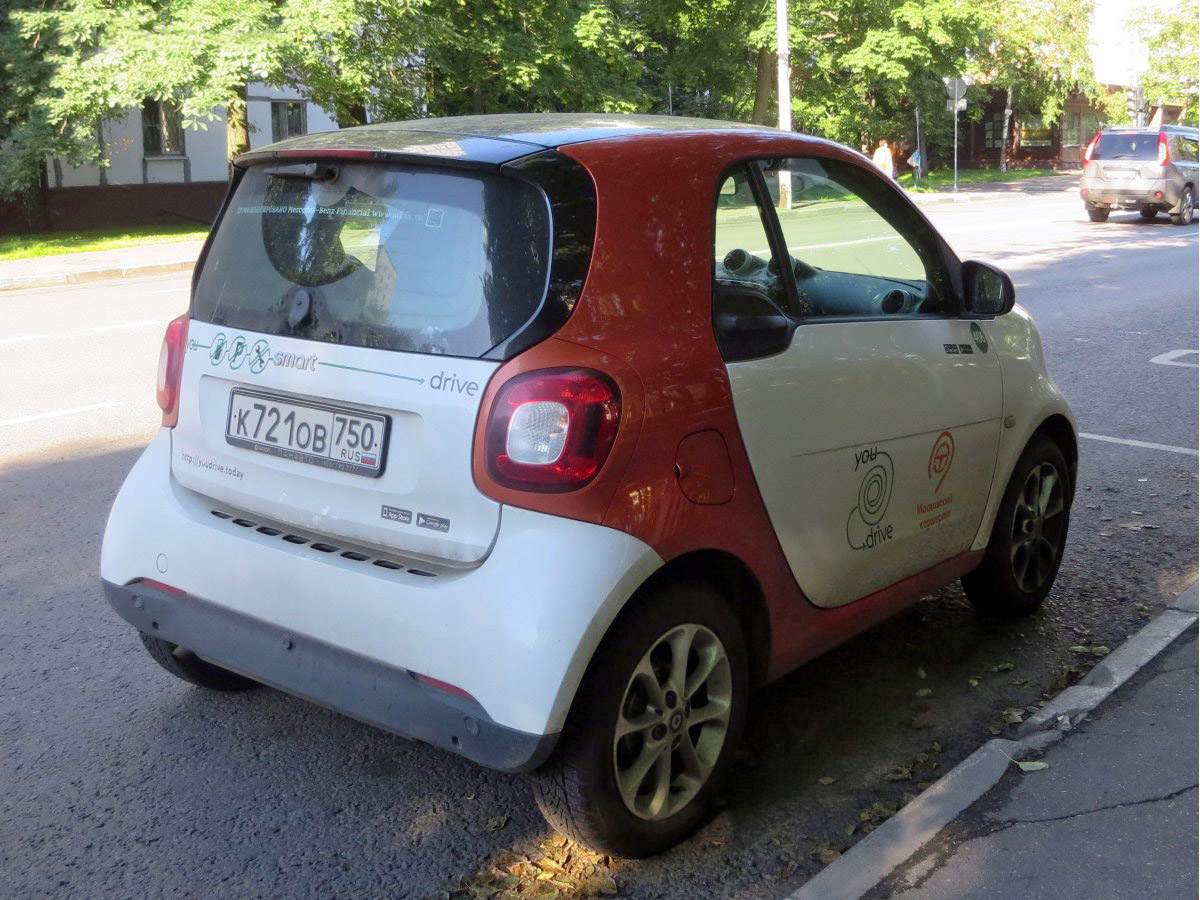 Москва, Smart ForTwo № К 721 ОВ 750
