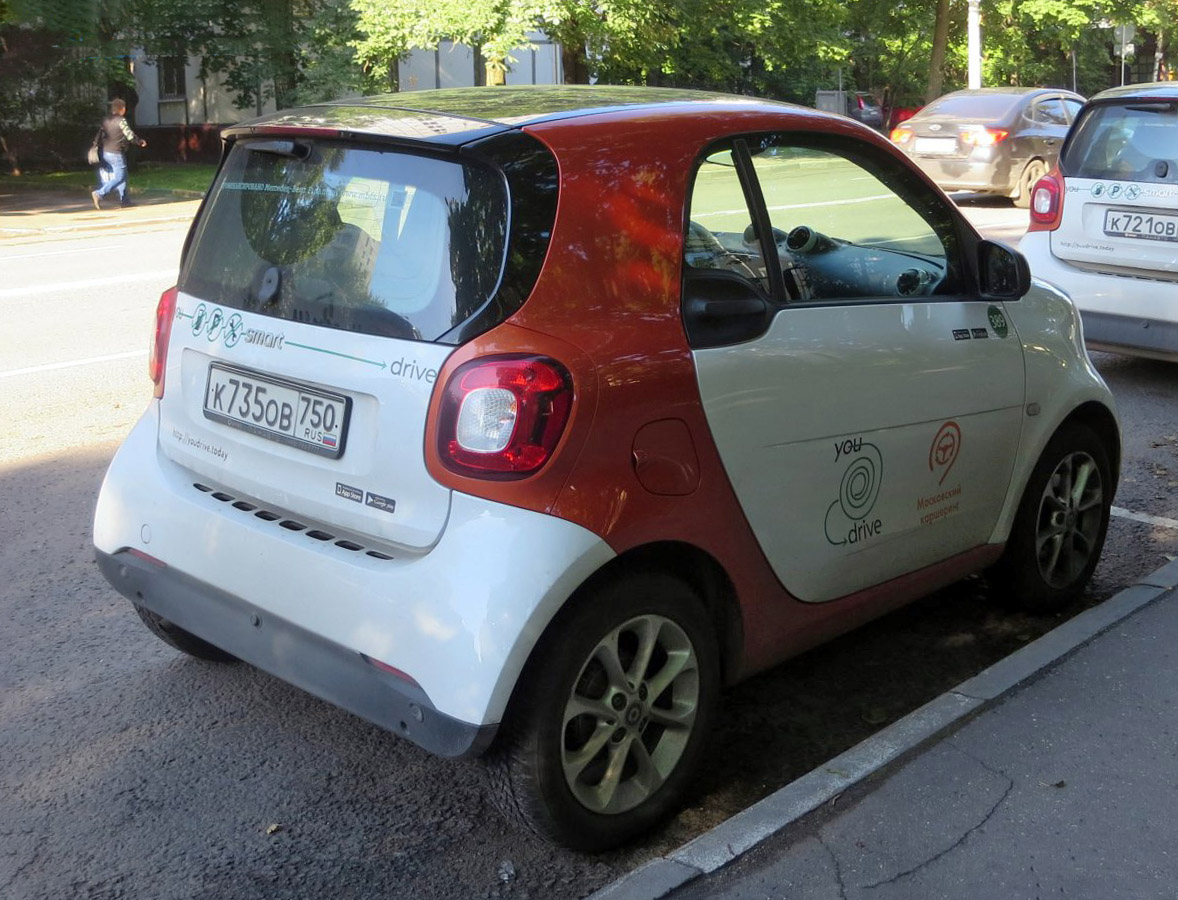 Москва, Smart ForTwo № К 735 ОВ 750