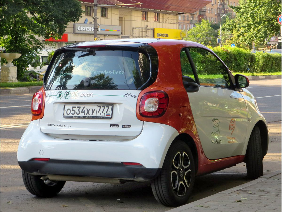 Москва, Smart ForTwo № О 534 ХУ 777