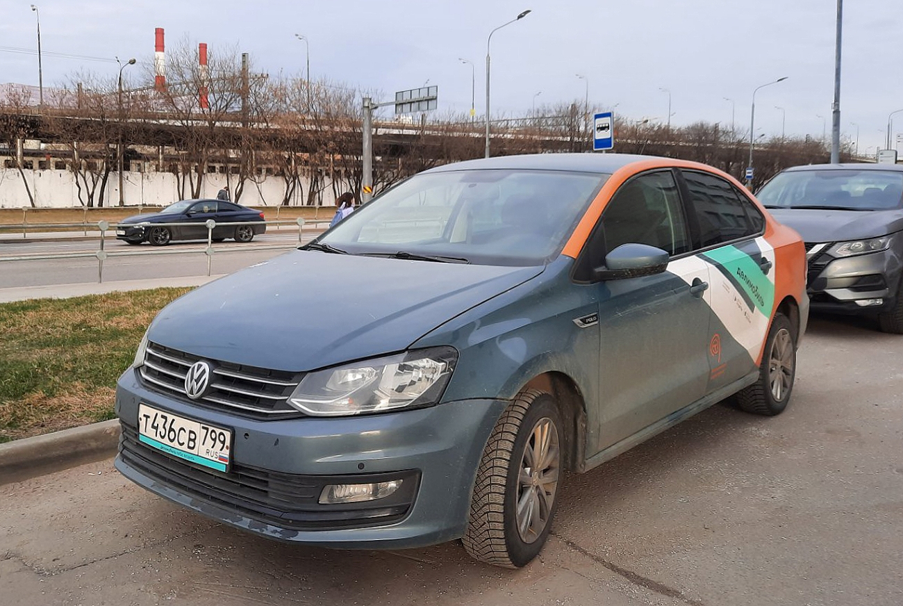 Москва, Volkswagen Polo № Т 436 СВ 799