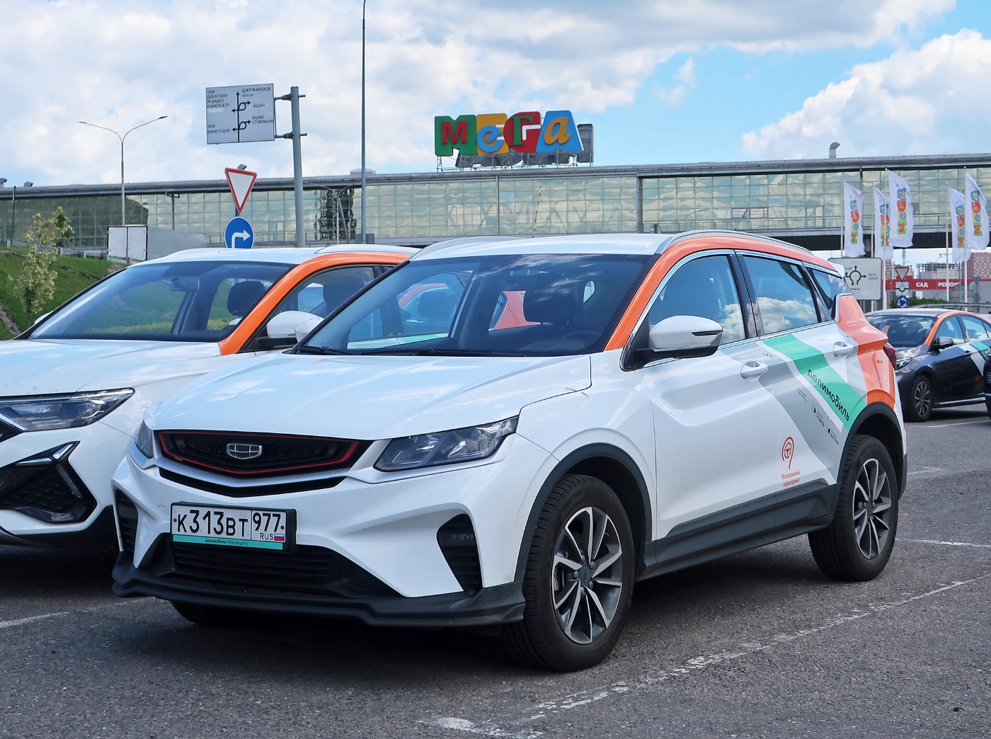Москва, Geely Coolray № К 313 ВТ 977