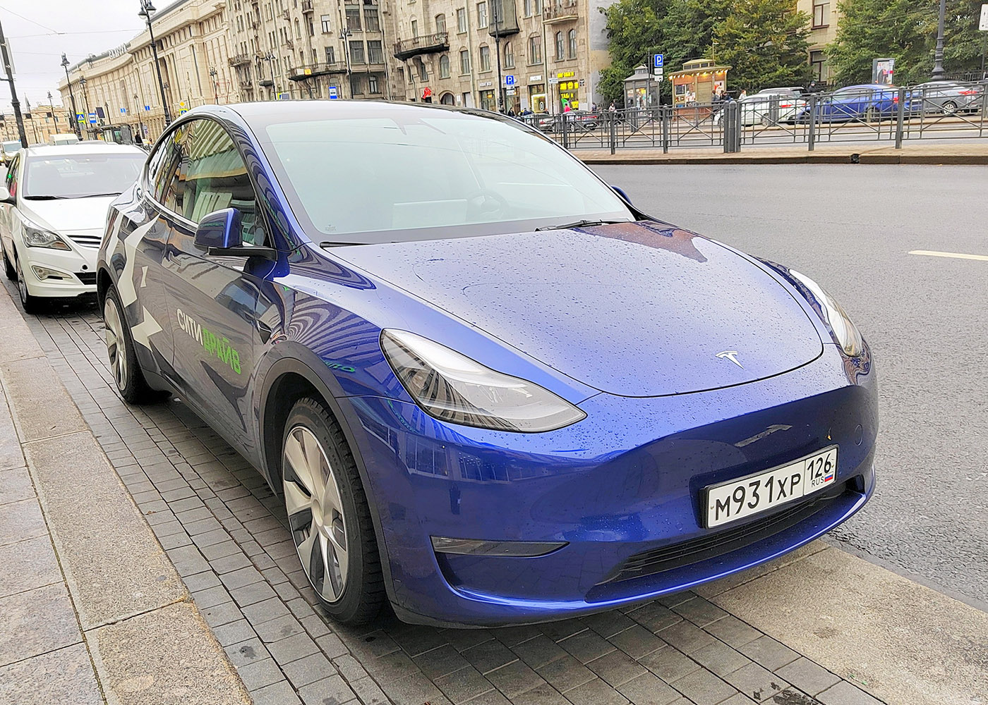 Санкт-Петербург, Tesla Model Y № М 931 ХР 126