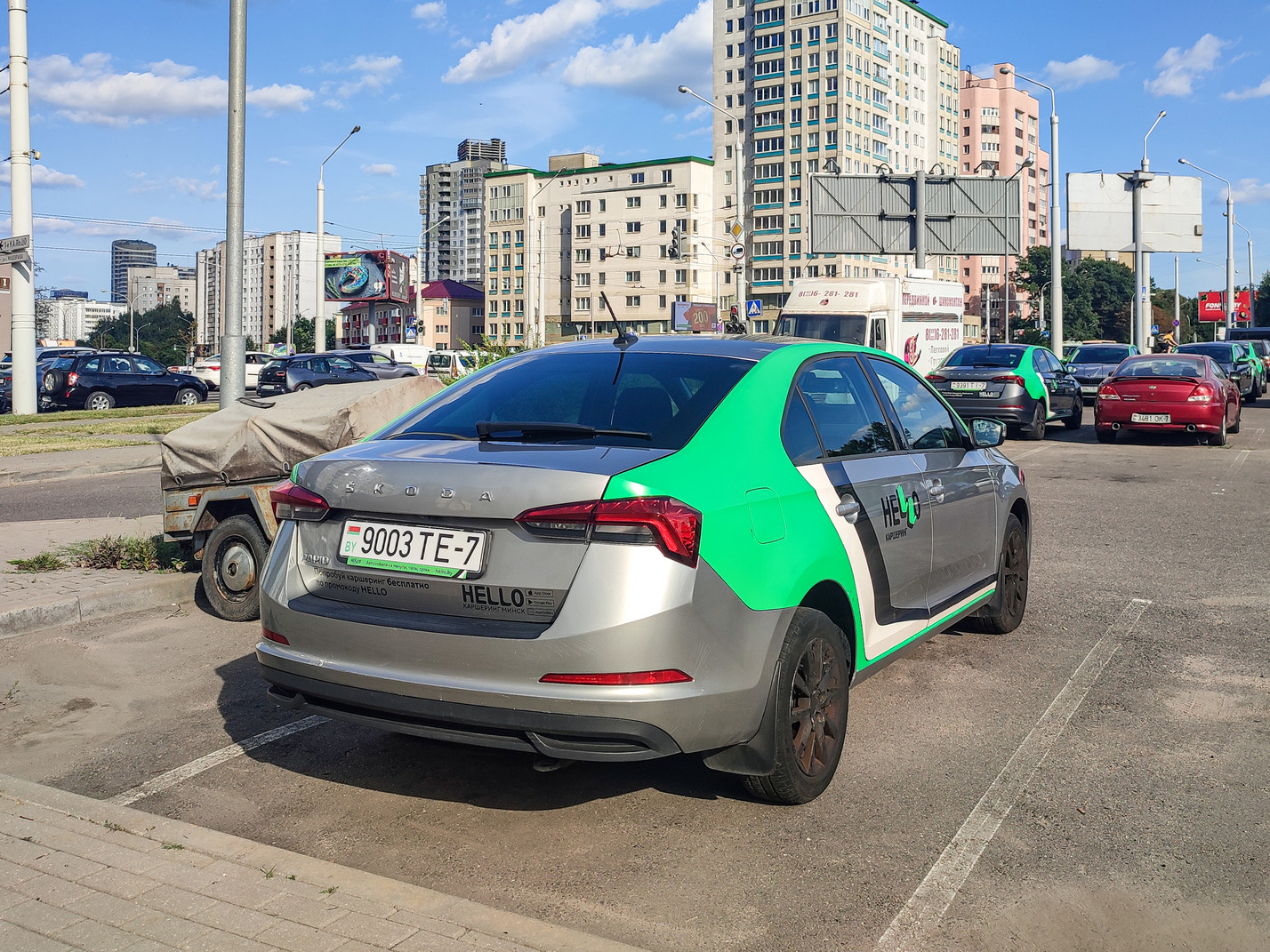Минск, Škoda Rapid № 9003 TE-7