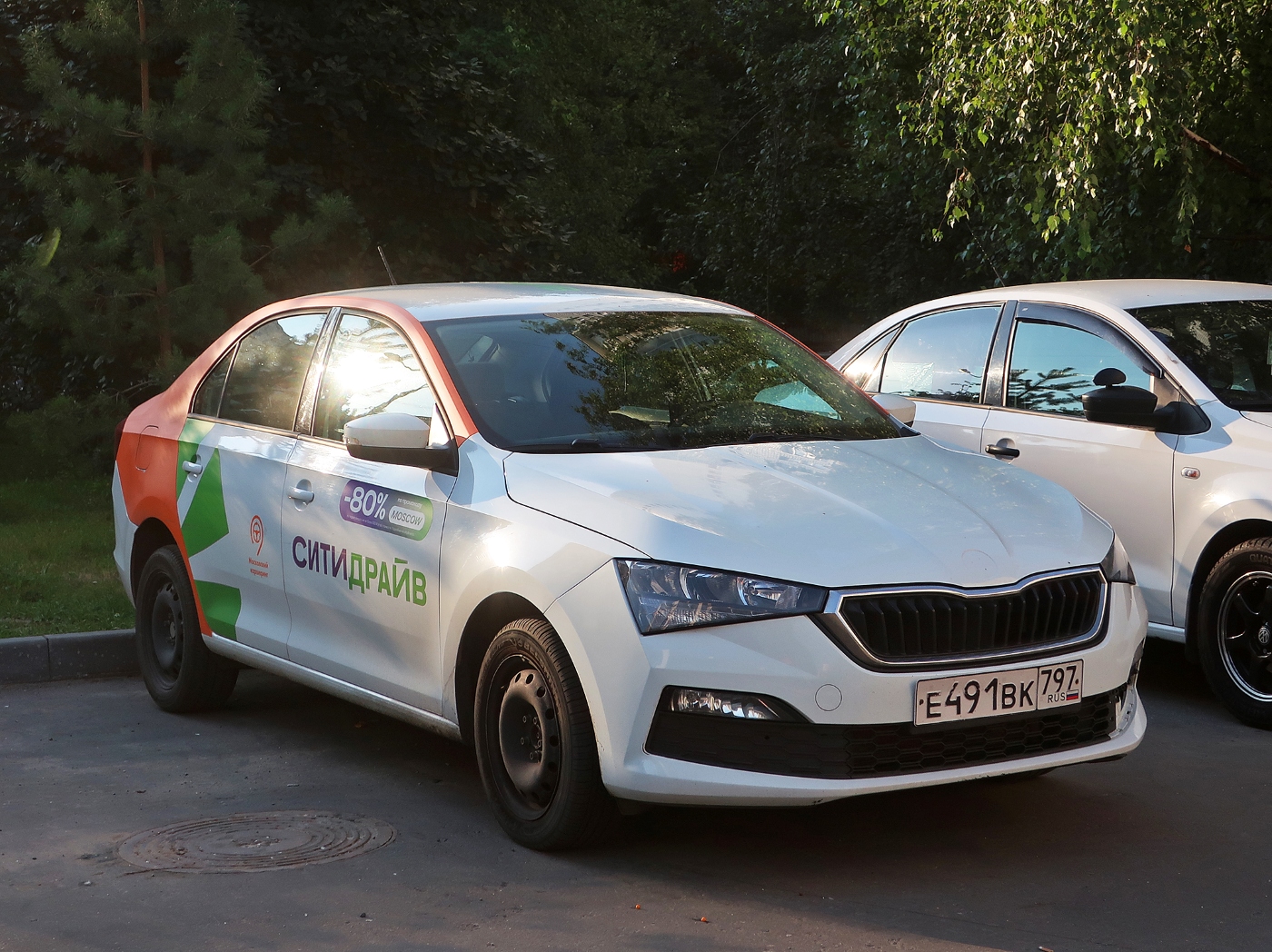 Москва, Škoda Rapid № Е 491 ВК 797