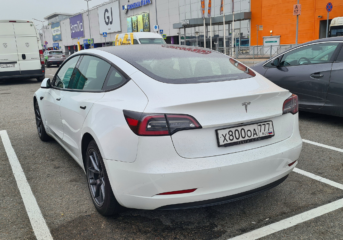 Санкт-Петербург, Tesla Model 3 № Х 800 ОА 777