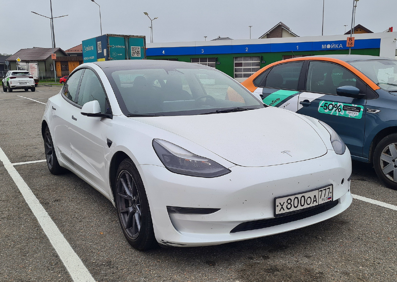 Санкт-Петербург, Tesla Model 3 № Х 800 ОА 777