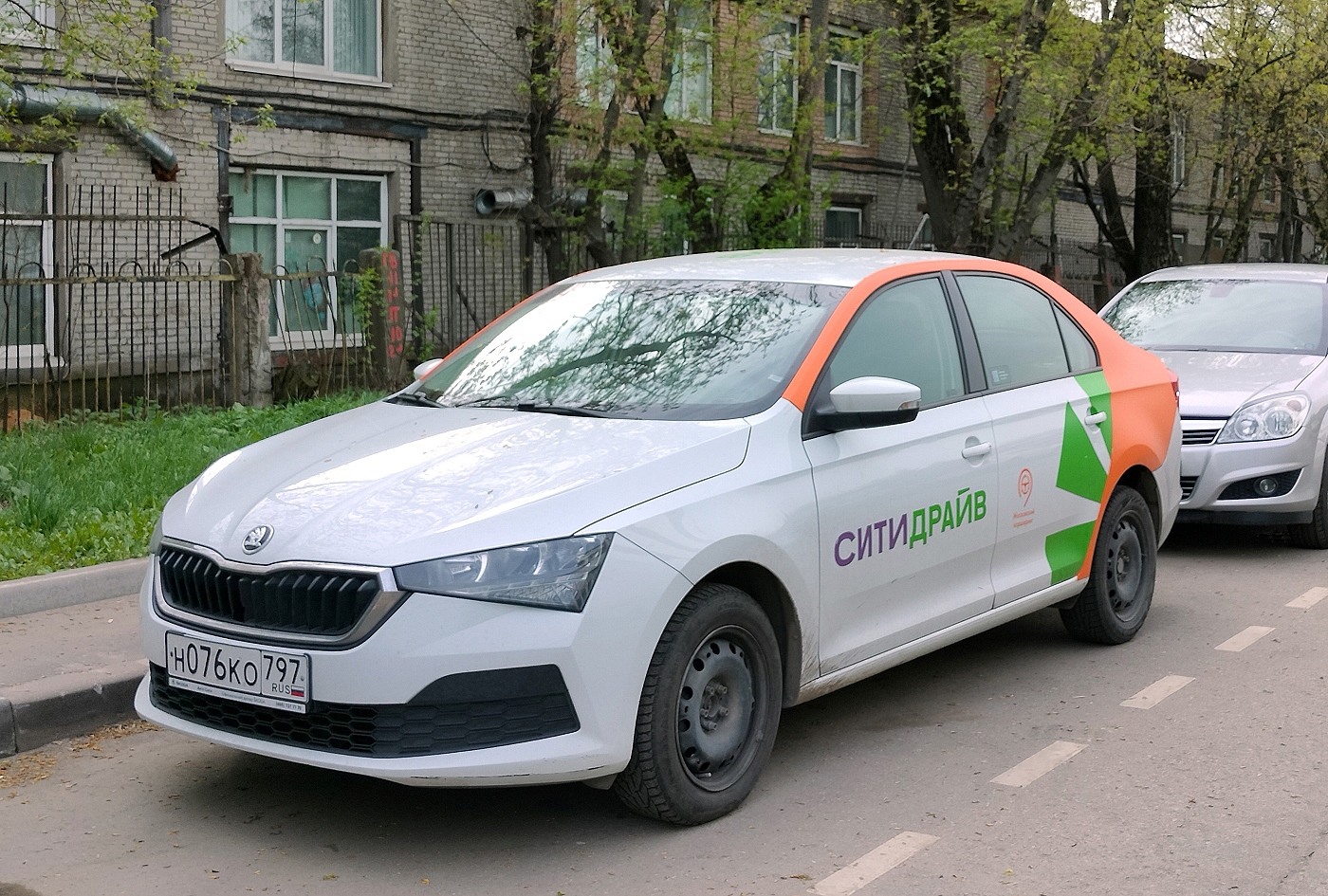 Москва, Škoda Rapid № Н 076 КО 797