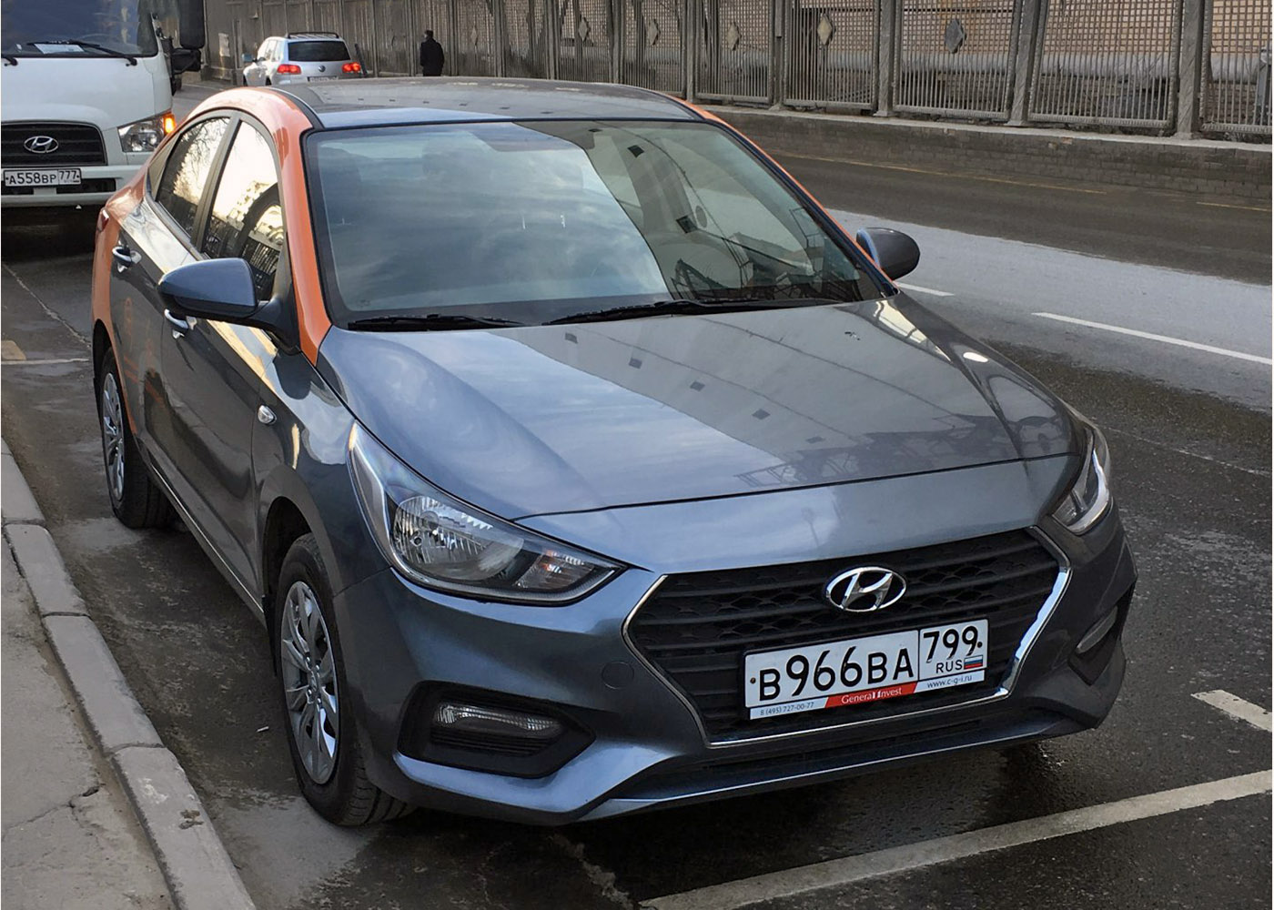 Москва, Hyundai Solaris № В 966 ВА 799