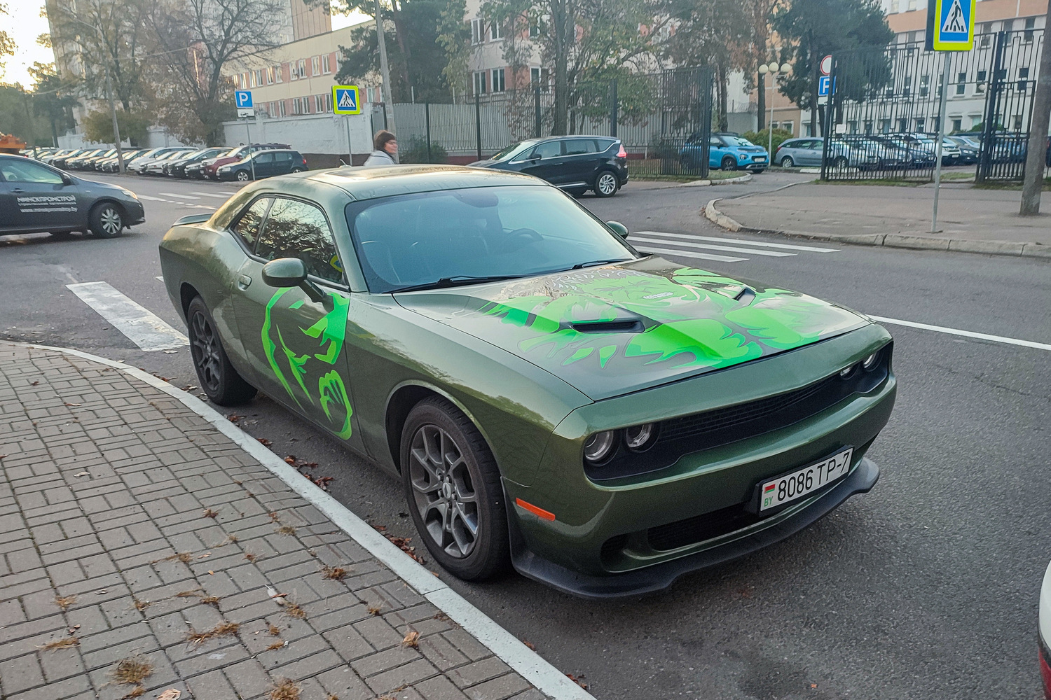 Минск, Dodge Challenger № 8086 TP-7