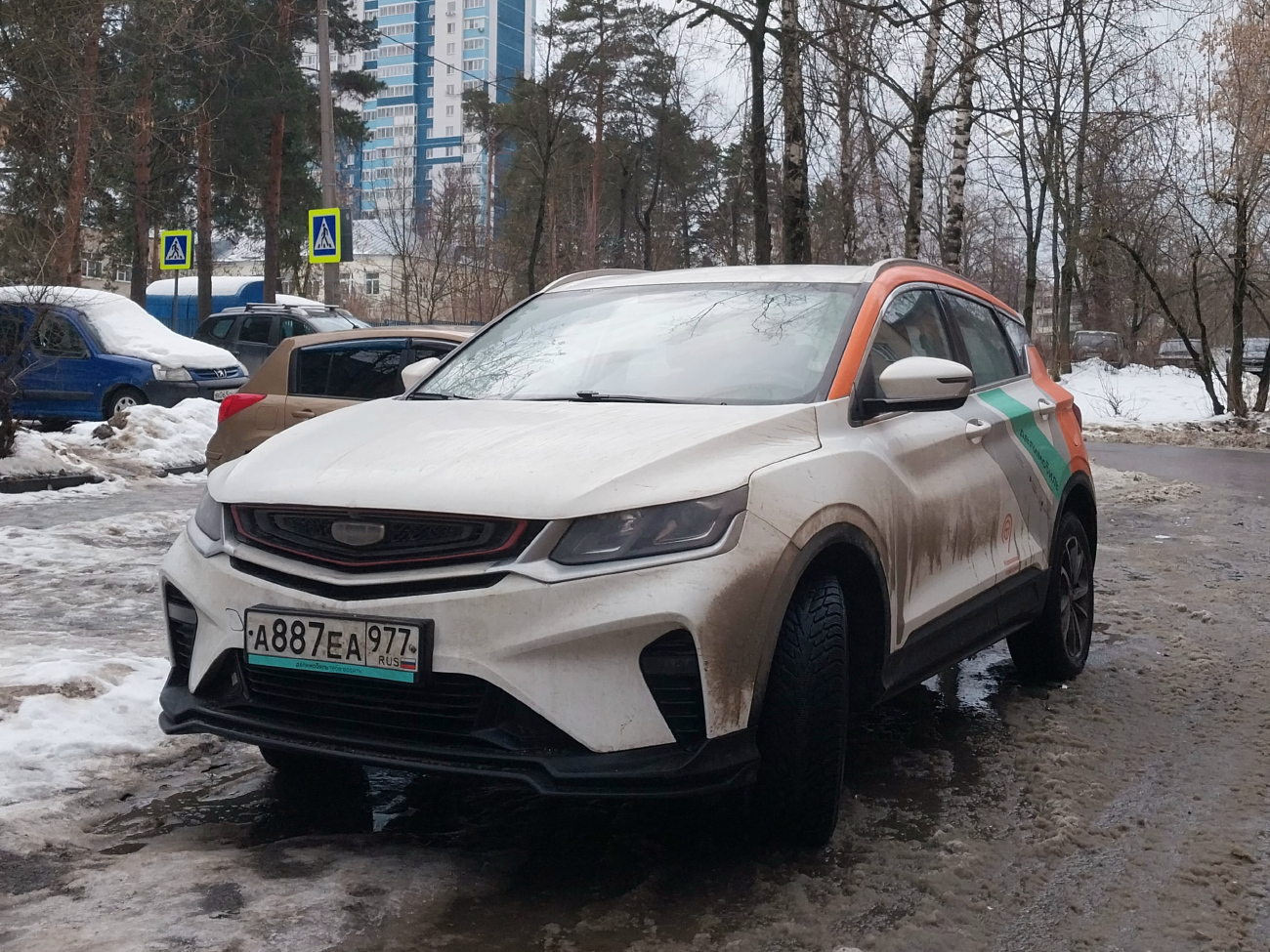 Москва, Geely Coolray № А 887 ЕА 977