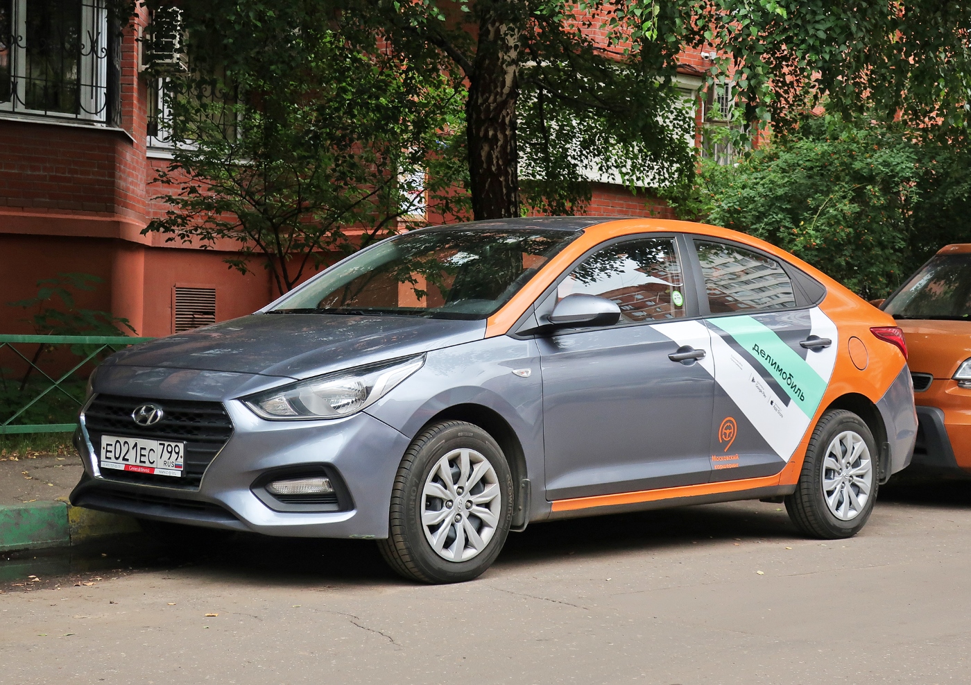 Москва, Hyundai Solaris № Е 021 ЕС 799