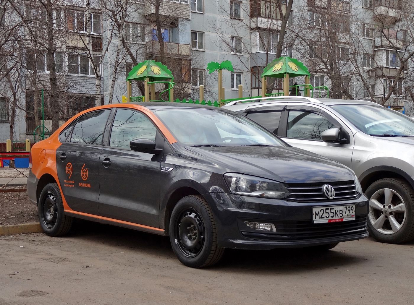 Москва, Volkswagen Polo № М 255 КВ 799
