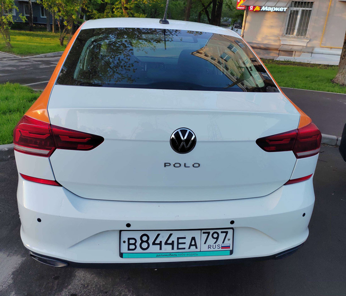 Москва, Volkswagen Polo № В 844 ЕА 797; Фотографии из приложений каршеринга