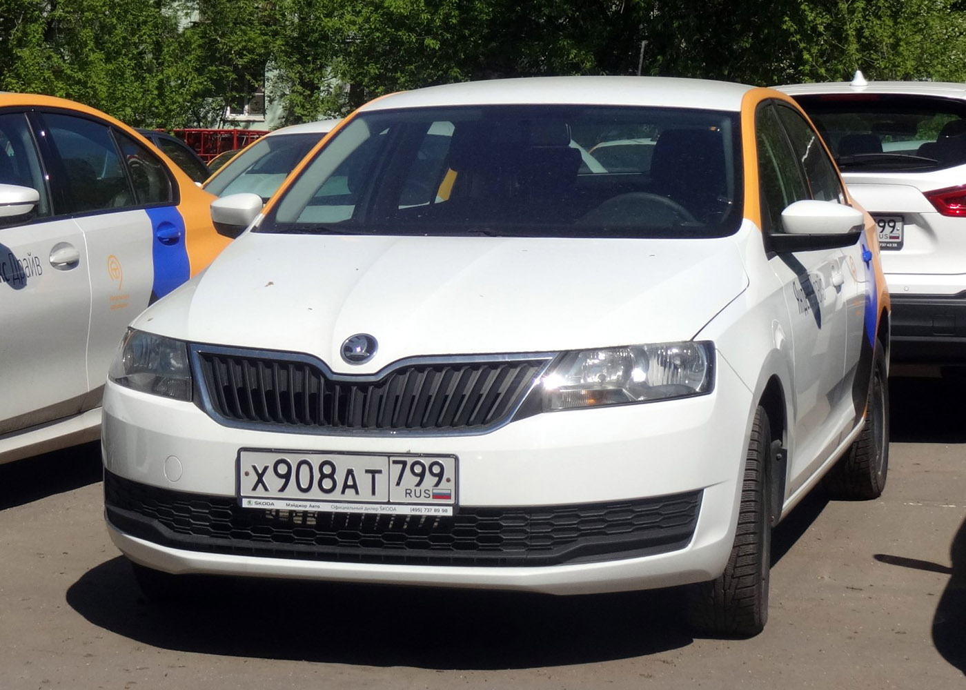 Москва, Škoda Rapid № Х 908 АТ 799